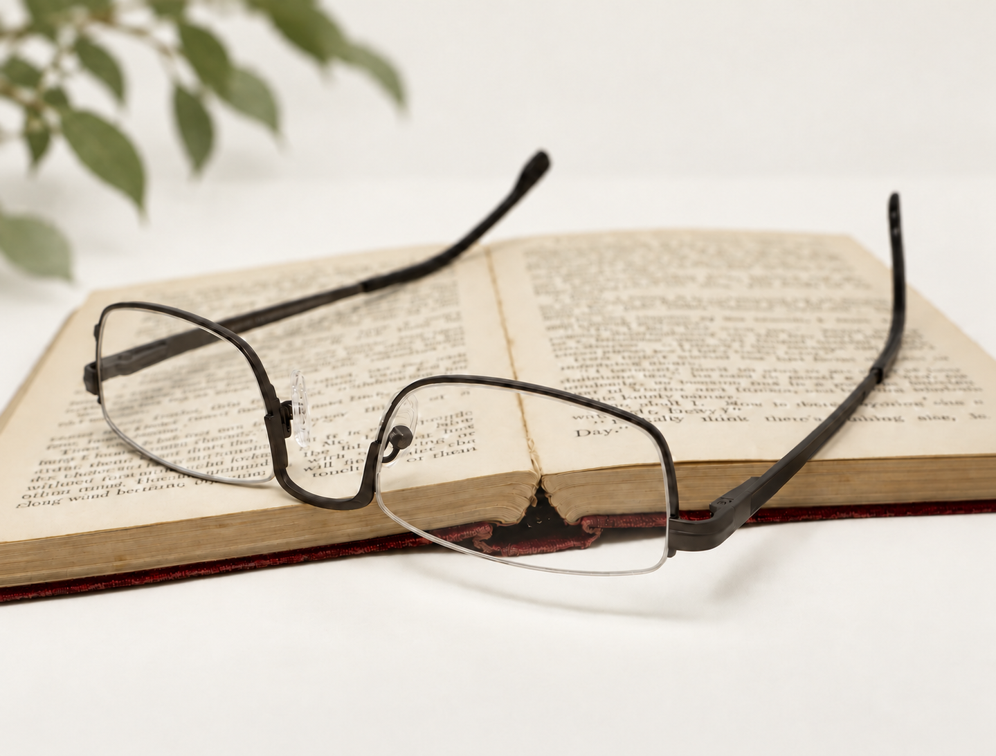 Titanium Half-Eye Reading Glasses: The Julian Beaumont 3659