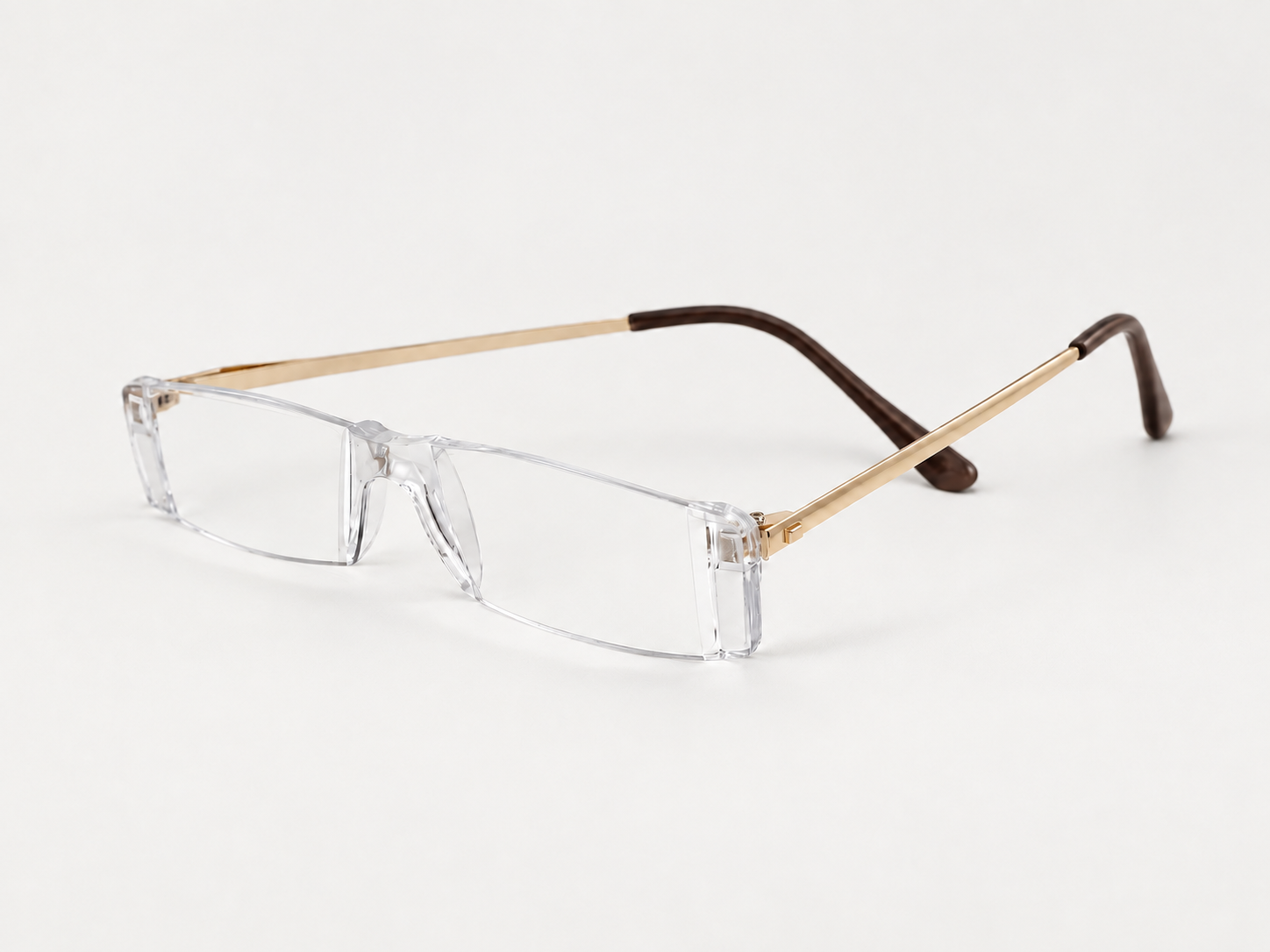 C-2200 Rimless Reading Glasses with Pocket Clip