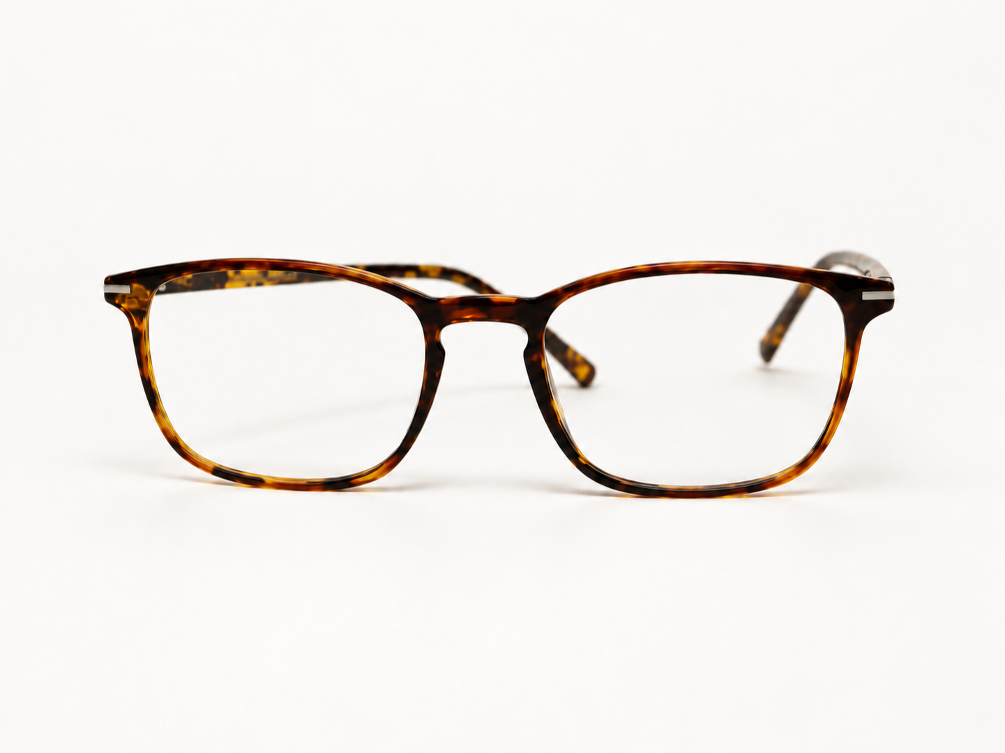 Front view of B-AC9D tortoiseshell reading glasses