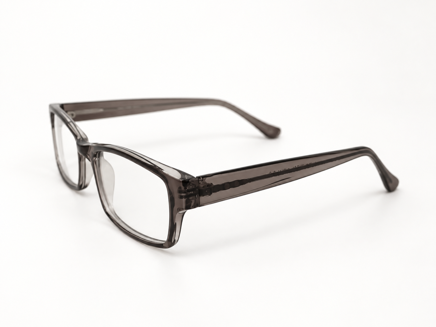 Side view of Sicily reading glasses showing the hinge and temple arm