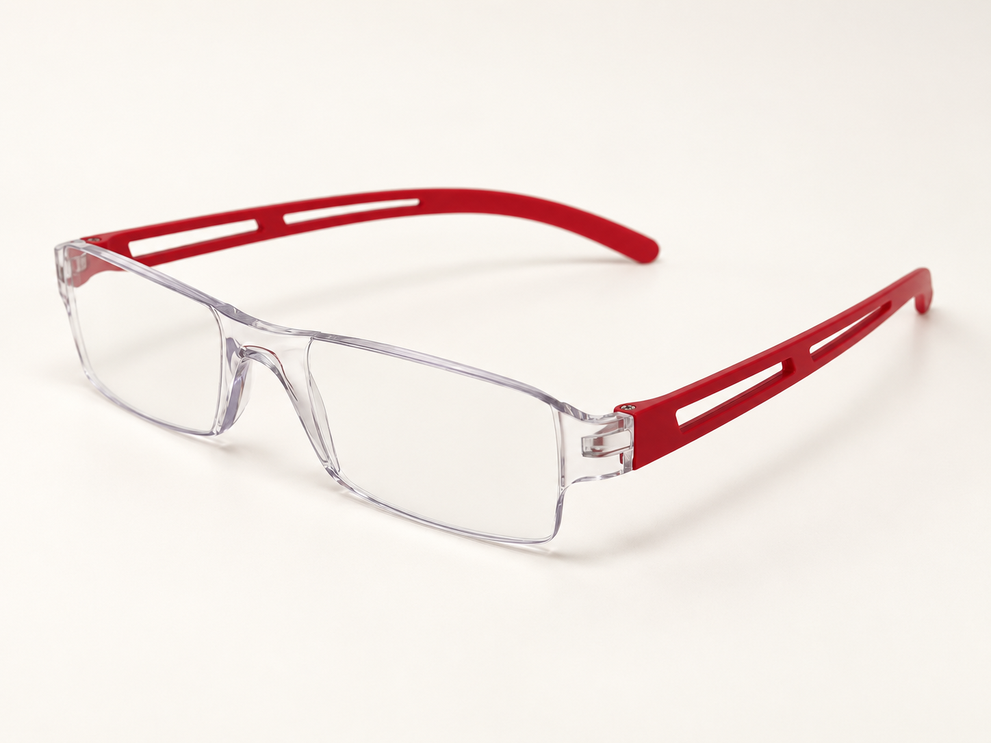 Joy Red Rimless Reading Glasses