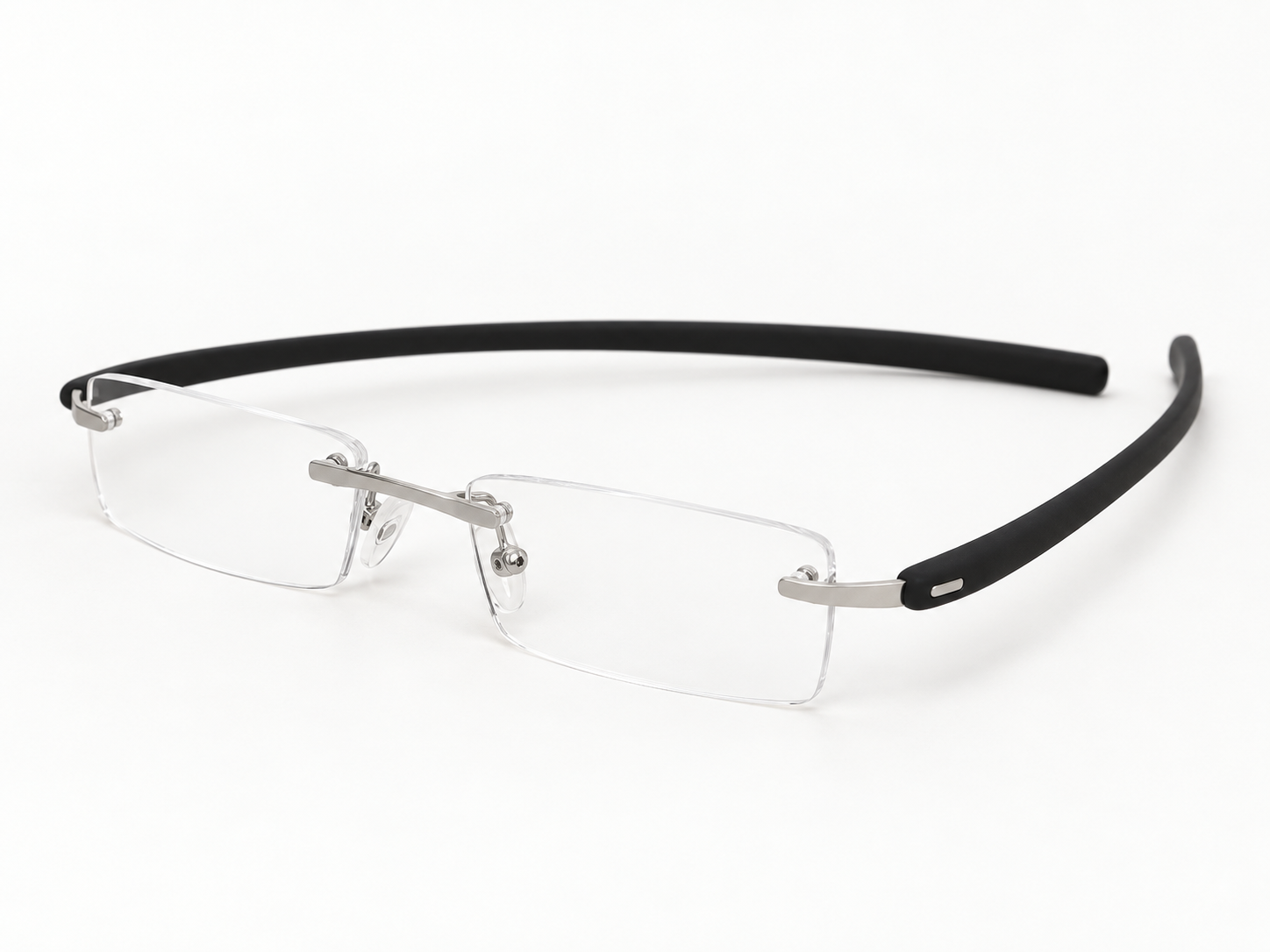 Peek Silver Rimless Reading Glasses