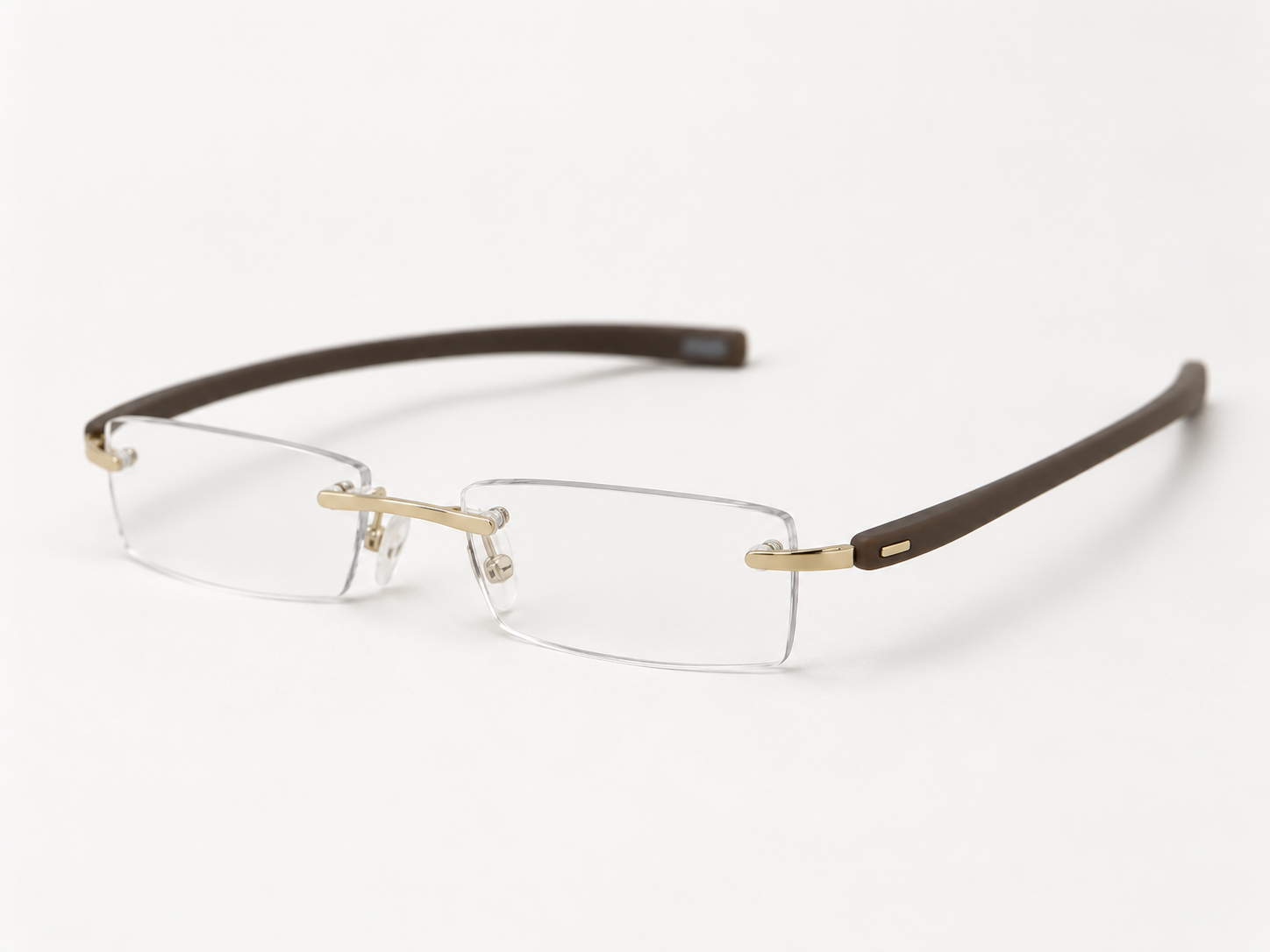 Peek Light Gold Rimless Reading Glasses