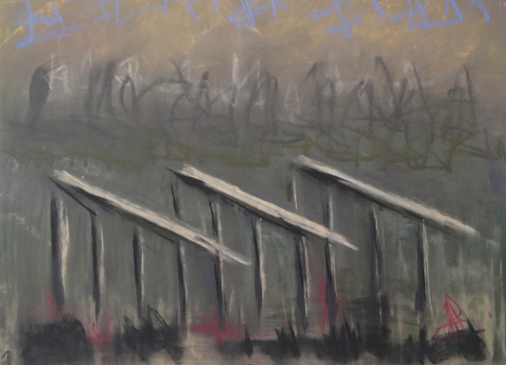 Presence, 12 x 12 Pastel on Paper, 2013