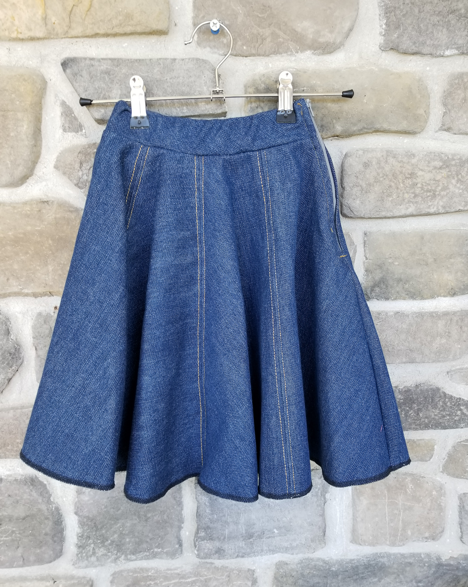 slijm Uiterlijk Fictief Full Circle Denim Skirt — Just Skirts by Lori
