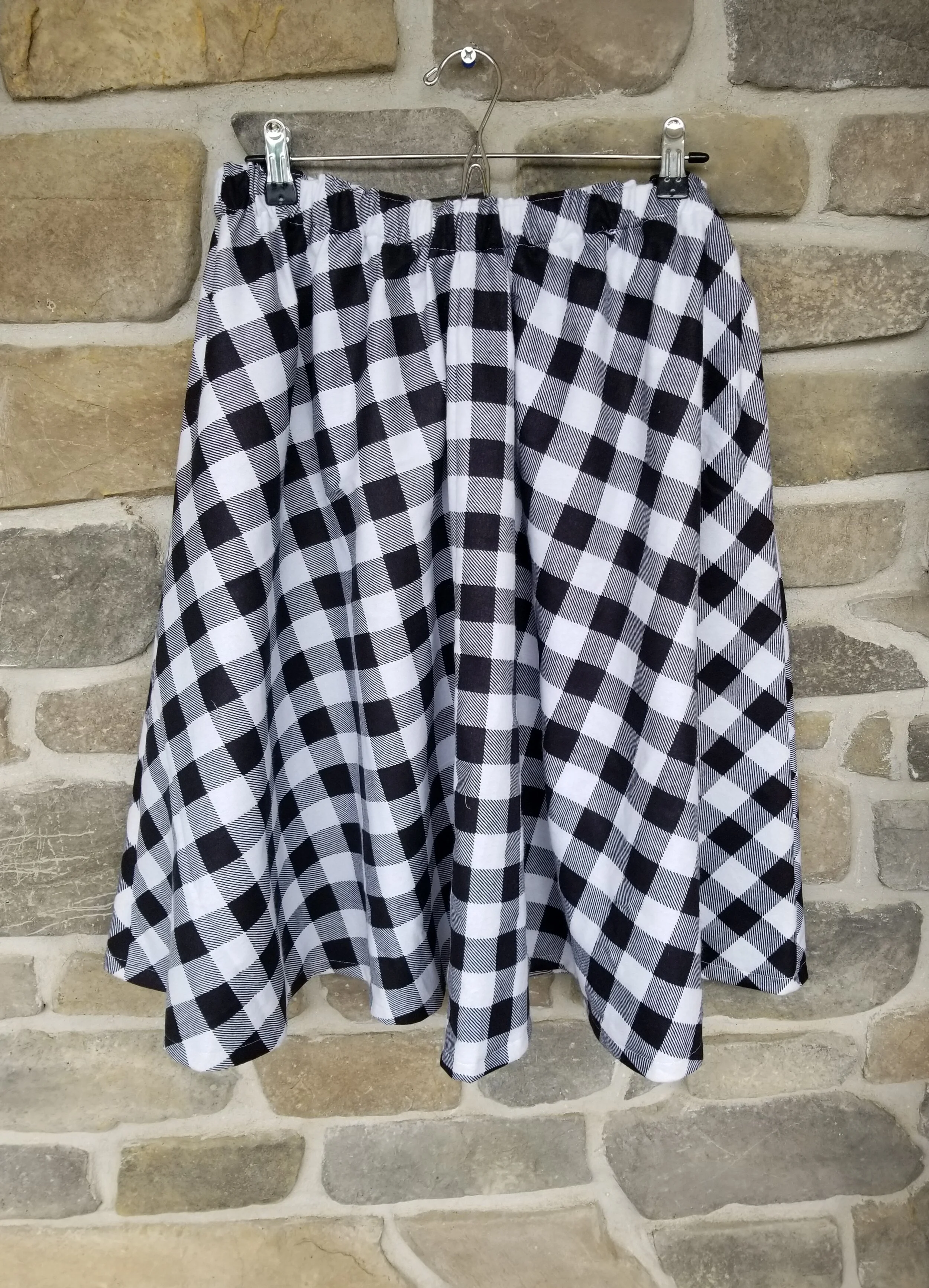 Custom Monday Buffalo Plaid Mommy and Me Skirts — Just Skirts by Lori