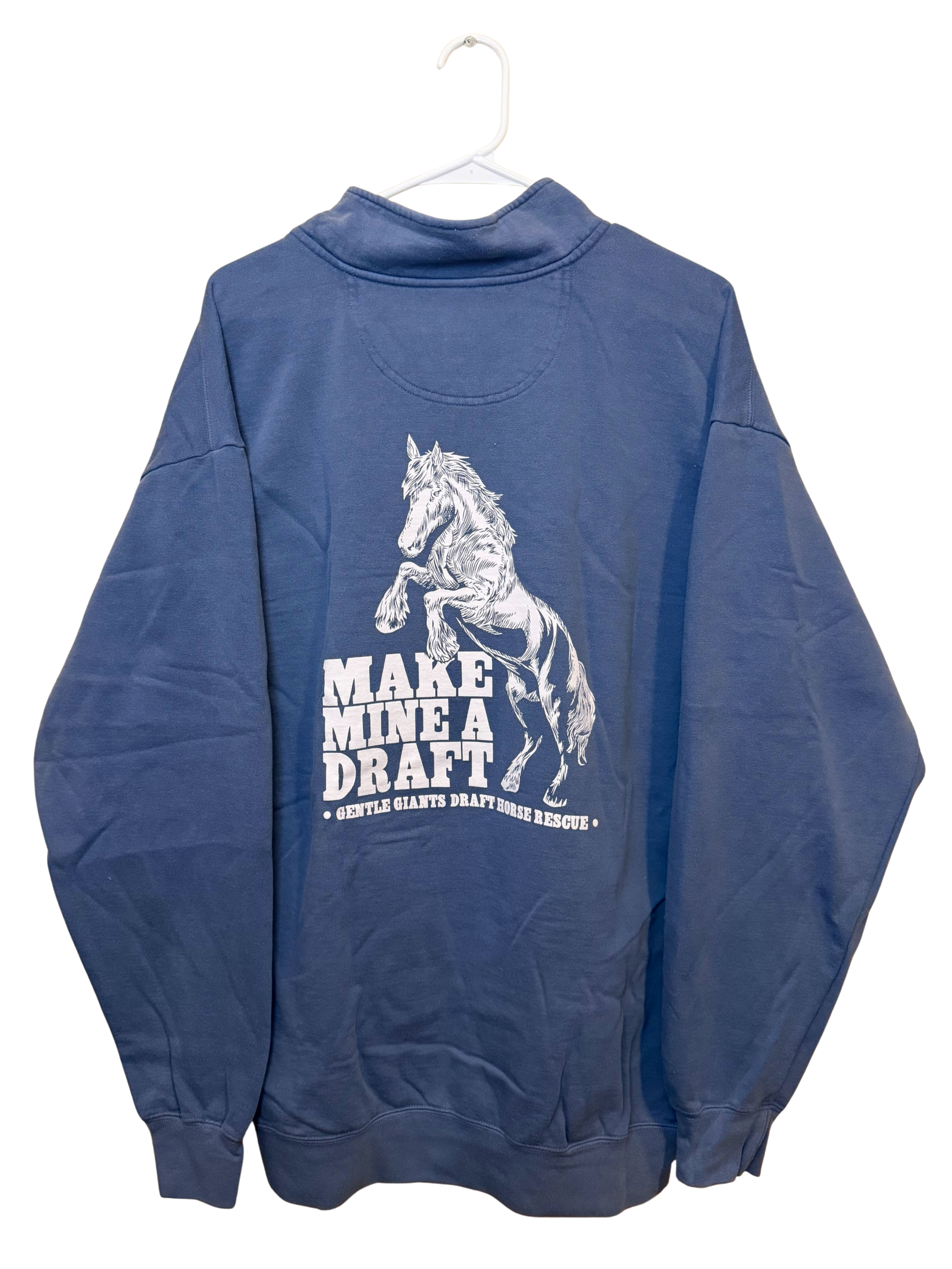 "Make Mine A Draft" Blue Quarter Zip