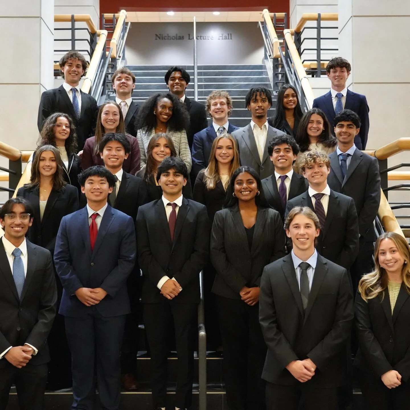 Last week we initiated 23 new brothers to the Psi Chapter of Delta Sigma Pi! Congrats to Alpha Eta! 💜🥳