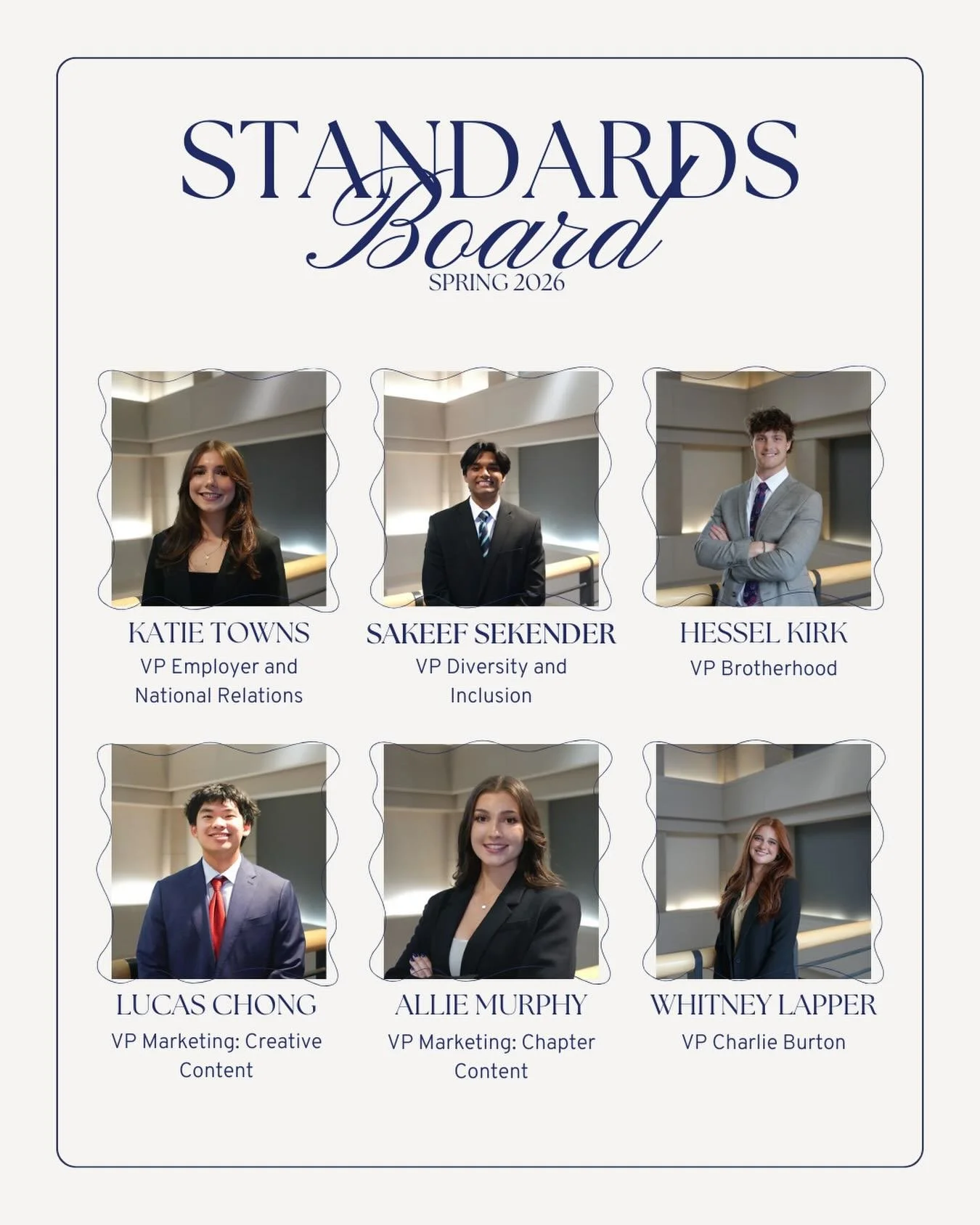 Meet our Spring 2026 Standards Board! 🙌