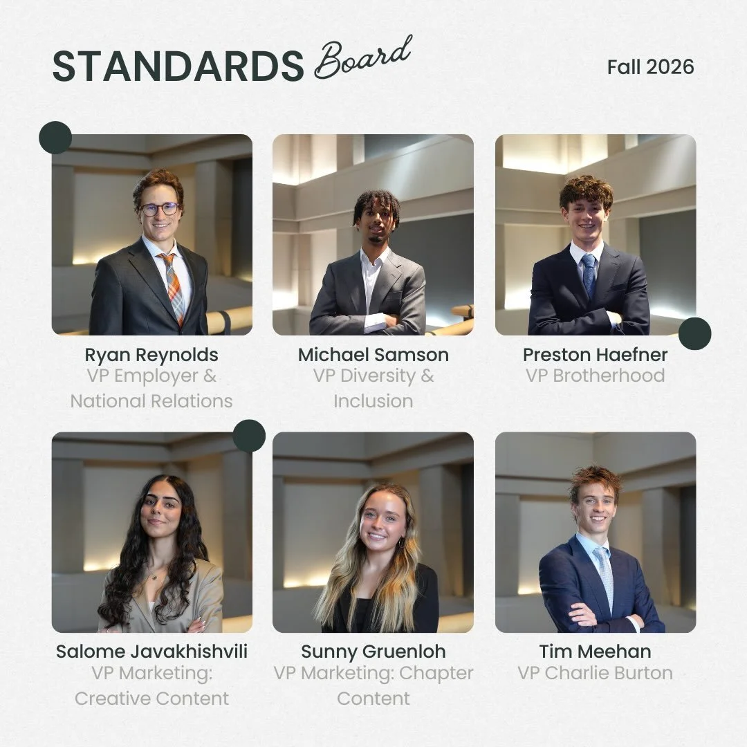 Meet your Fall 2026 Standards Board!! 🎉