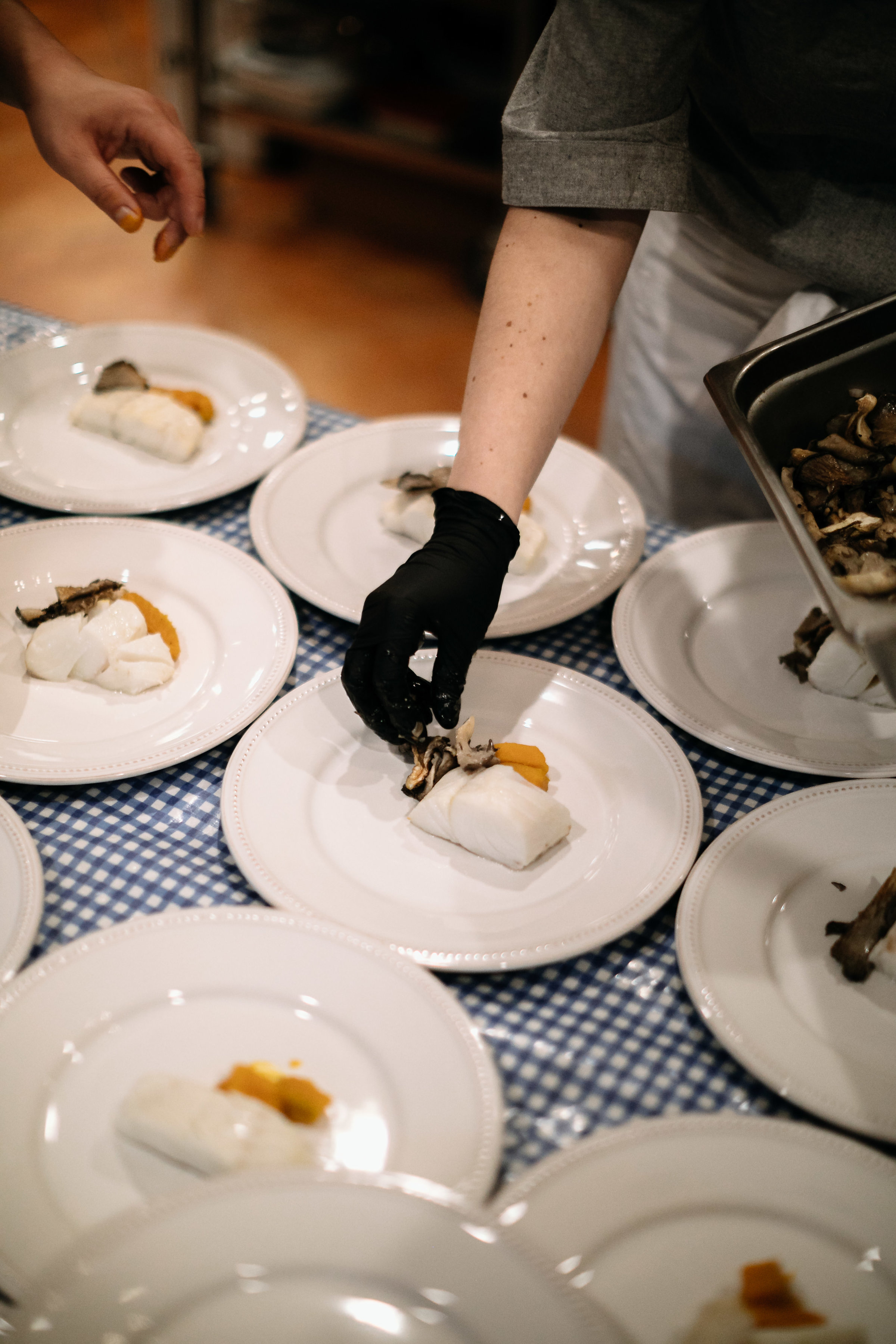 Roasted Black Cod with Kabocha Squash and Wild Mushrooms