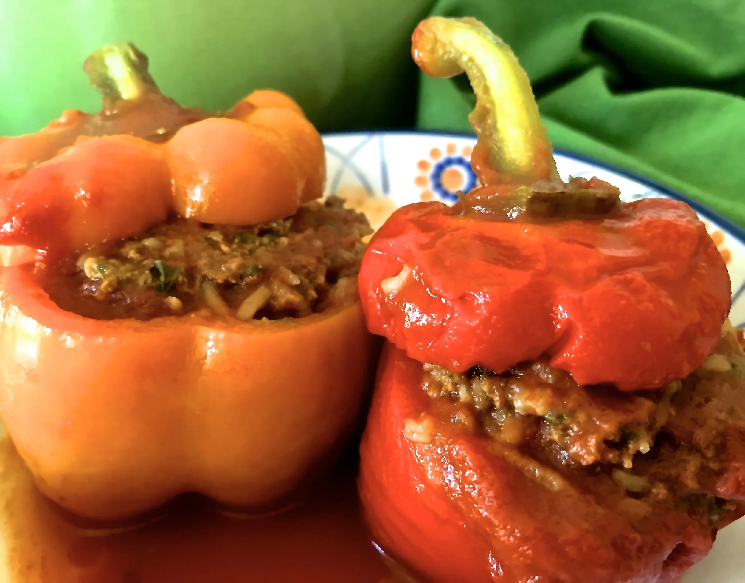 Mediterranean-Style Stuffed Bell Peppers