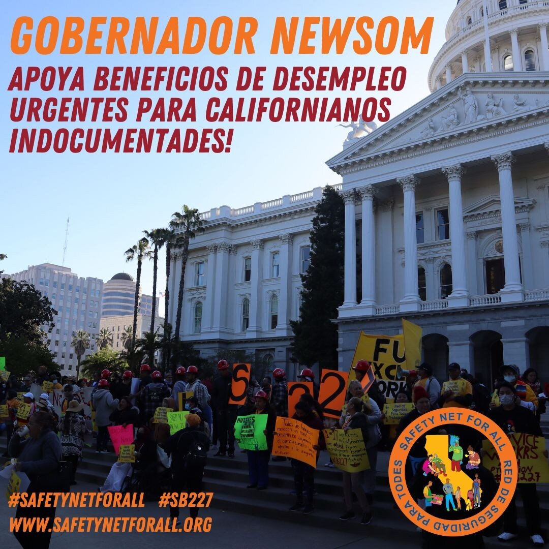 El Gobernador Newsom public&oacute; su revisi&oacute;n de mayo de su propuesta de presupuesto y, una vez m&aacute;s, no incluye los beneficios de desempleo que se necesitan con urgencia para los trabajadores inmigrantes excluidos. ***** @cagovernor r