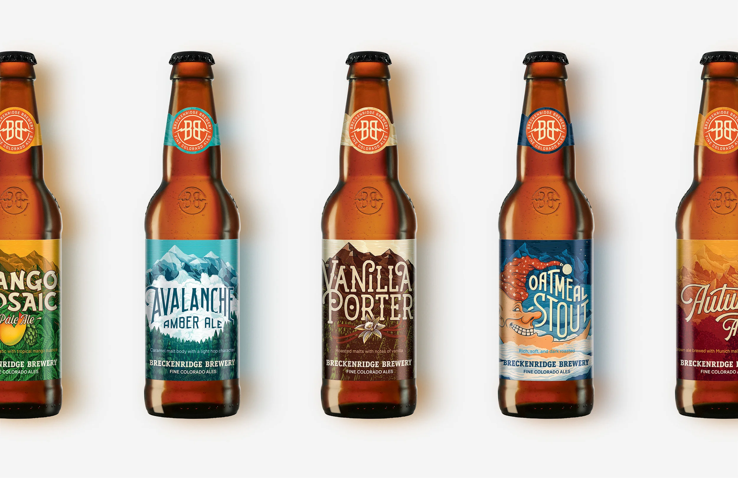 Design / Branding Package redesign for Breckenridge Brewery, one of the oldest and largest craft breweries in the US.