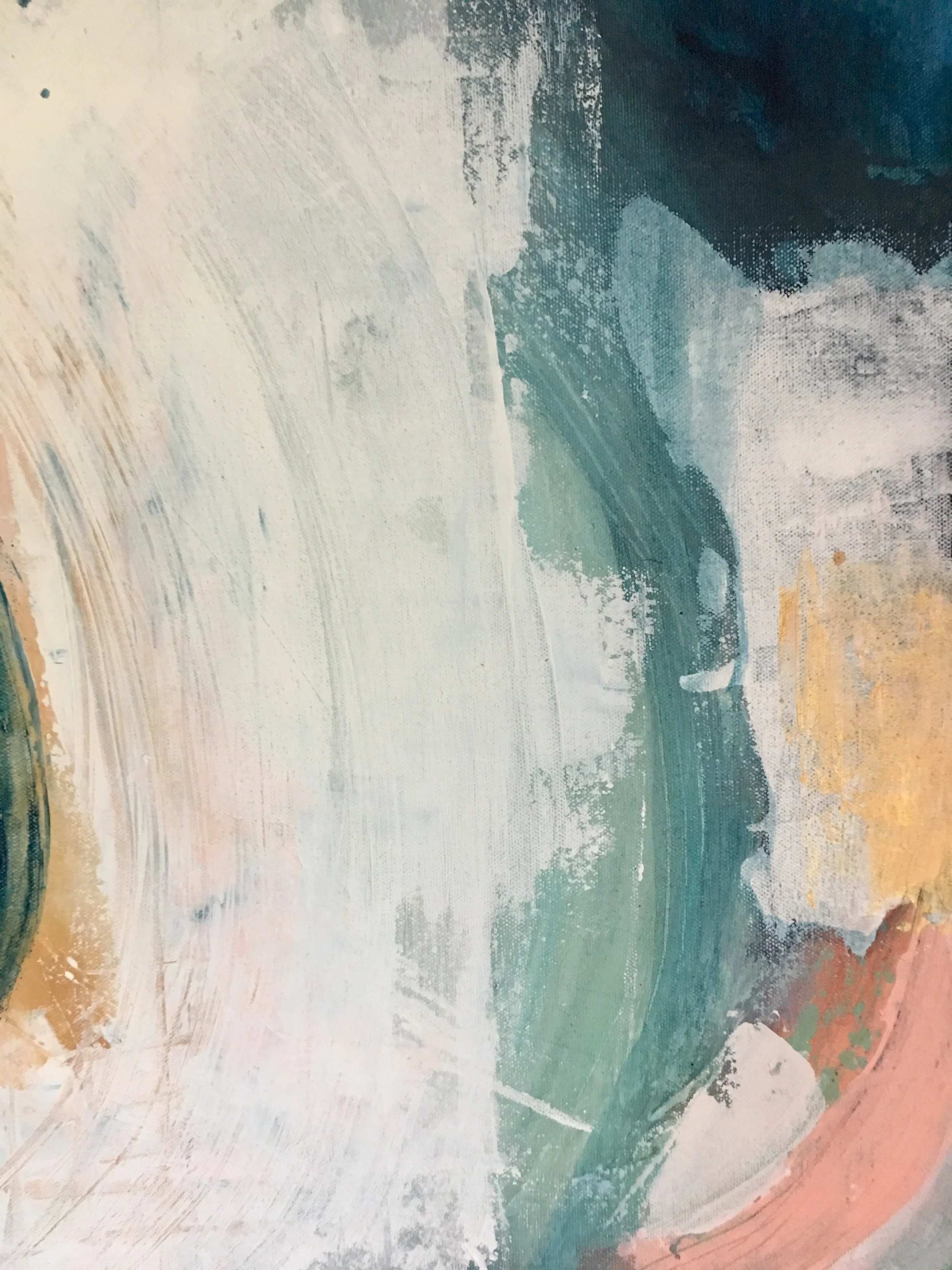 A CIRCULAR MOTION OF COLOR -  20" x 20"