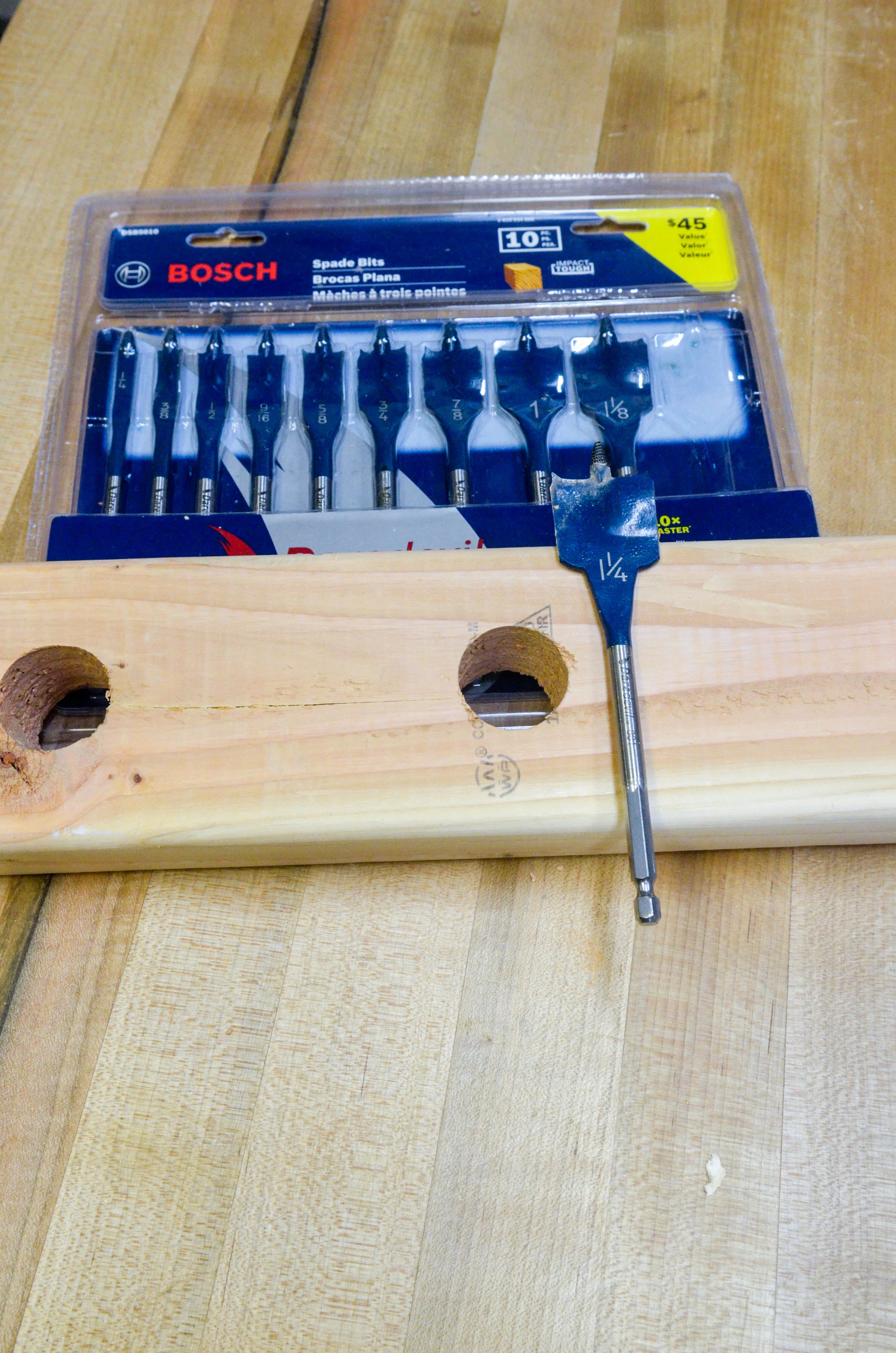 The Bosch Davedevil spade bits performed better than spade bits that I’ve used in the past.