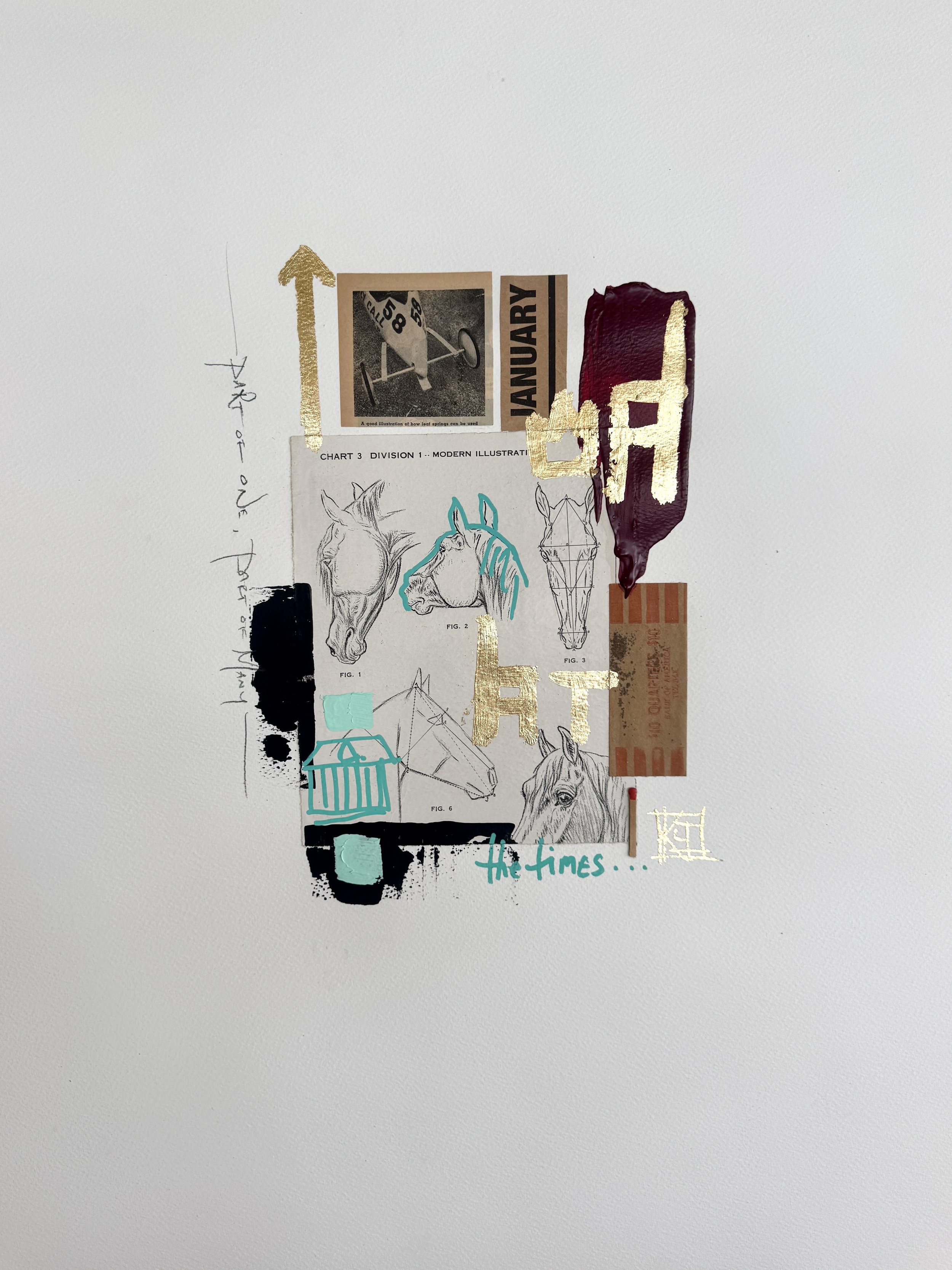Kelsey Irvin
Whitespace January, 2025
Vintage ephemera & mixed media on paper
30 x 22 in