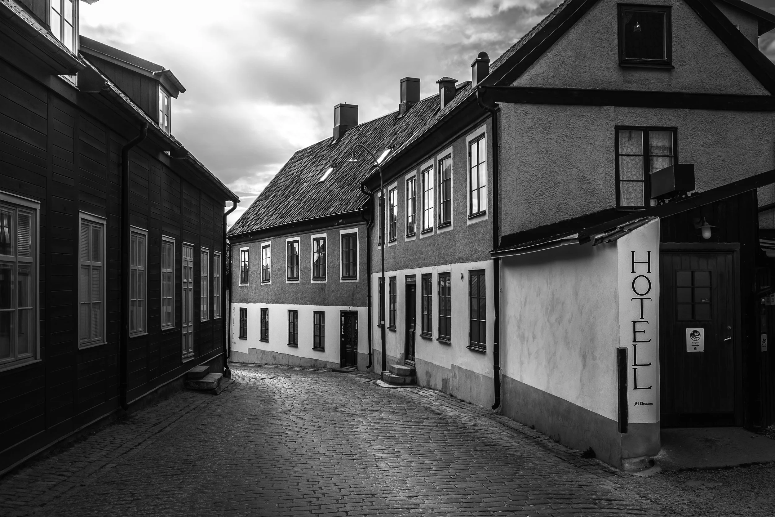 The old buildings at Visby old town