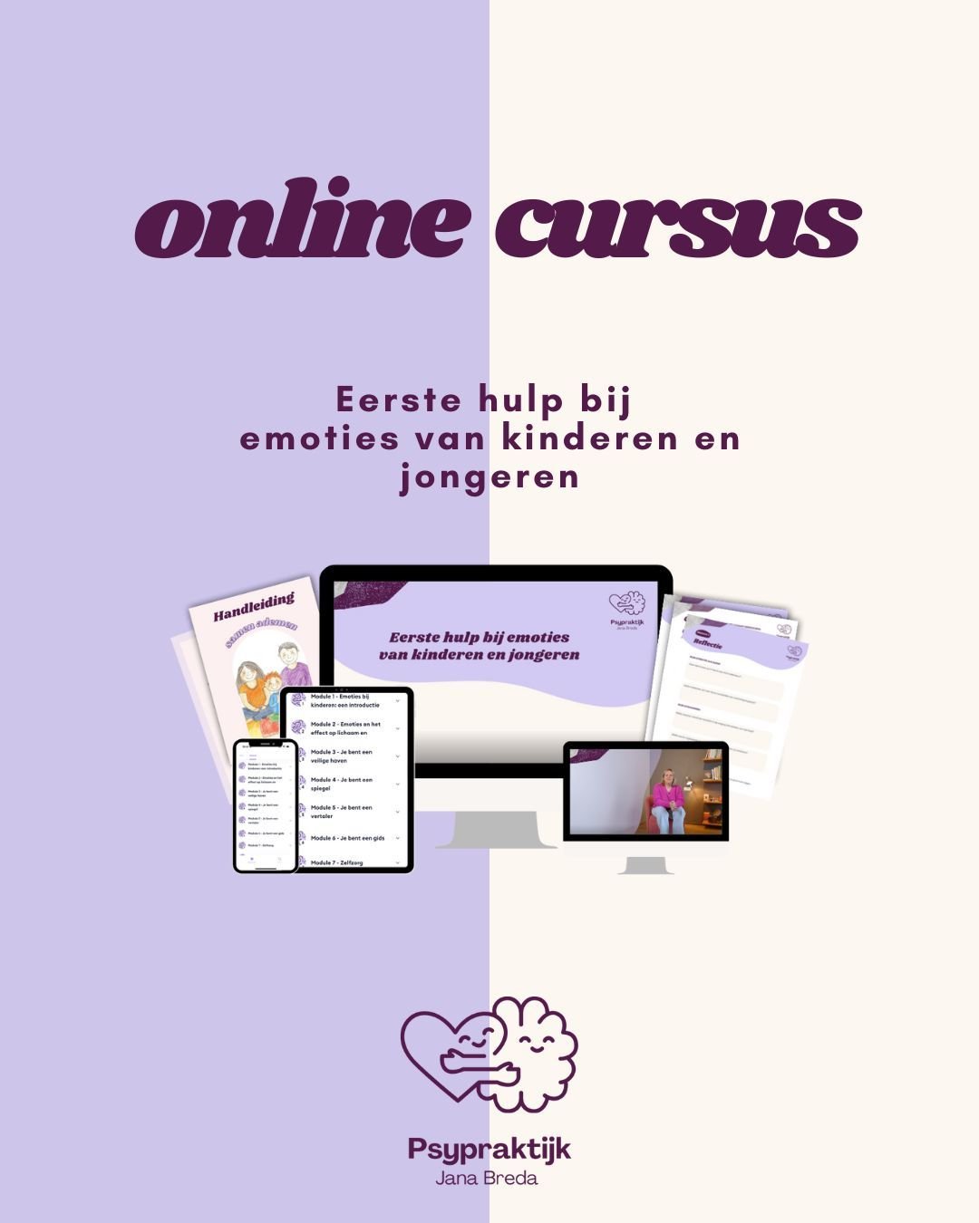 In mijn online cursus leer je stap voor stap hoe je je kind helpt voelen &eacute;n reguleren, zonder jezelf te verliezen.
👉 Link in bio voor alle info 💌