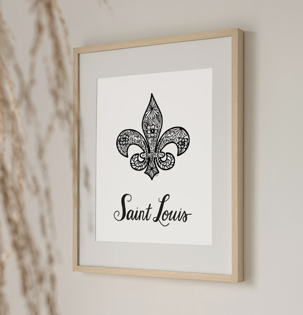 Saint Louis Fleur De Lis  - 8 x 10 Print
