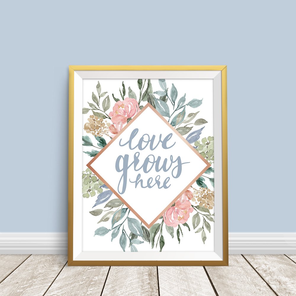 Love Grows Here - 8 x 10 Print