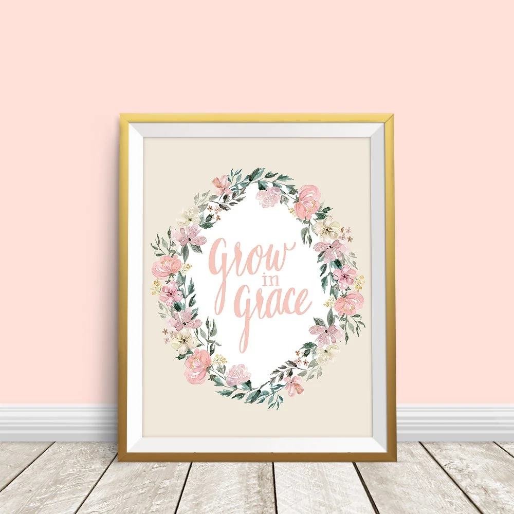 Grow In Grace - 8 x 10 Print