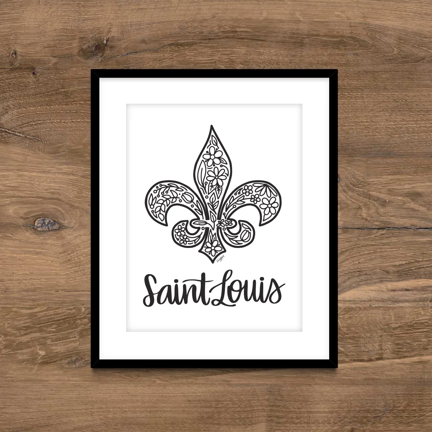 Saint Louis Fleur De Lis Refresh  - 8 x 10 Print