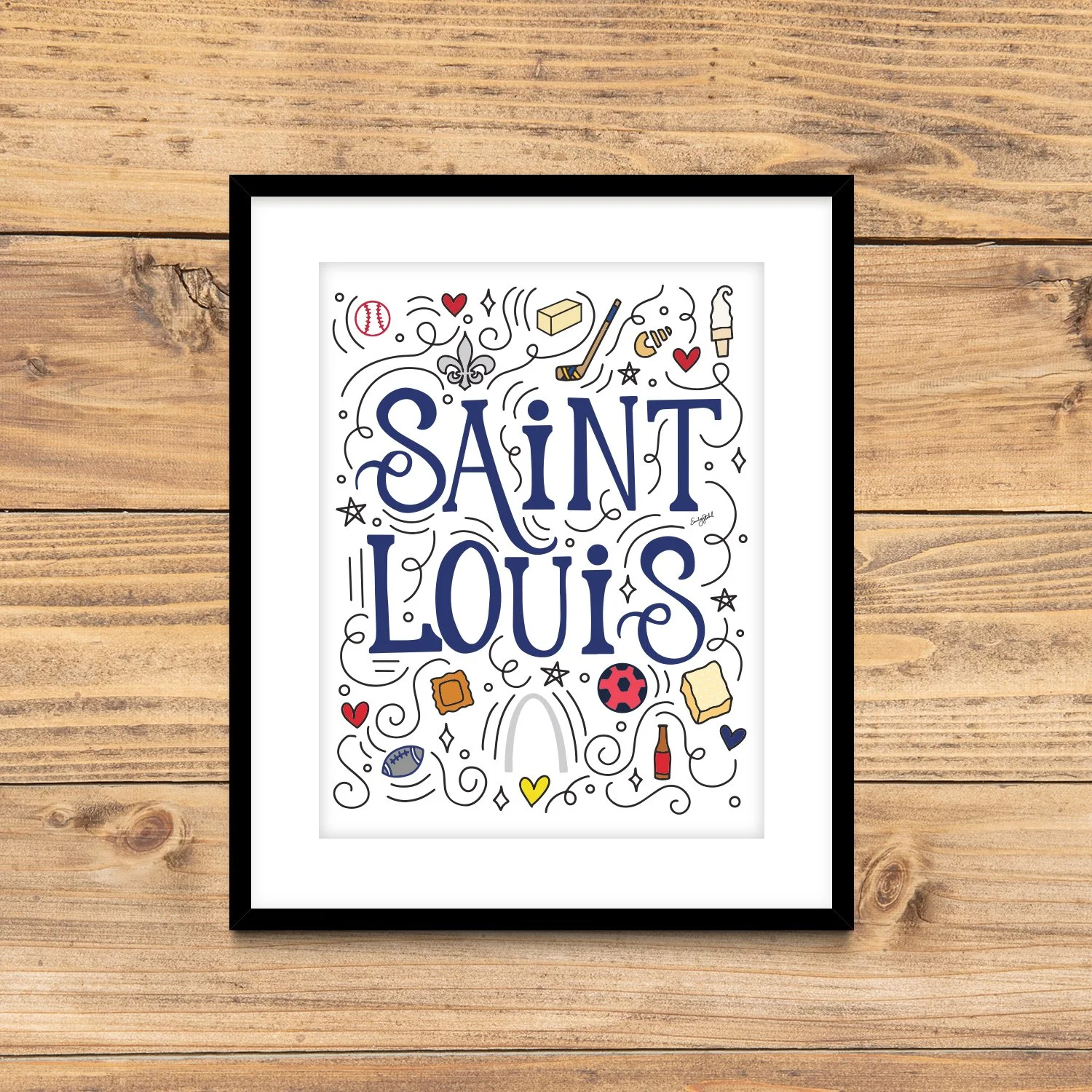 Saint Louis Icons  - 8 x 10 Print