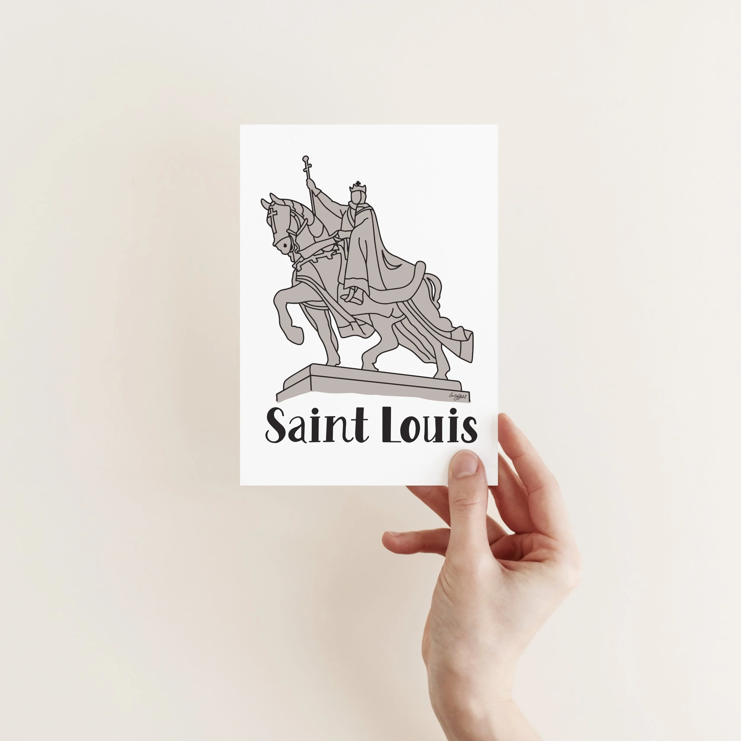 Apotheosis of Saint Louis  - Card