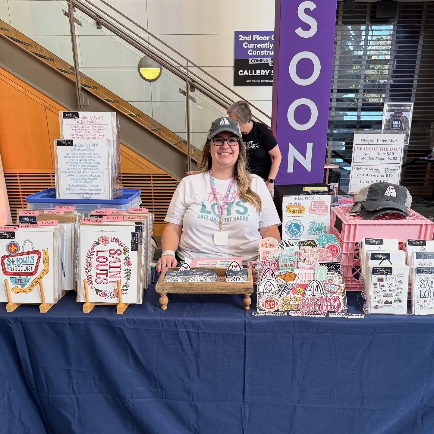 I&rsquo;m popping up today at @mohistorymuseum until 1pm (ish) for @festabilitystl 
&bull;
Preorder the new stickers&hellip;because of course they don&rsquo;t come until Monday, but they&rsquo;re still cute! 
&bull;
&bull;
&bull;
#emilystahldesignco 