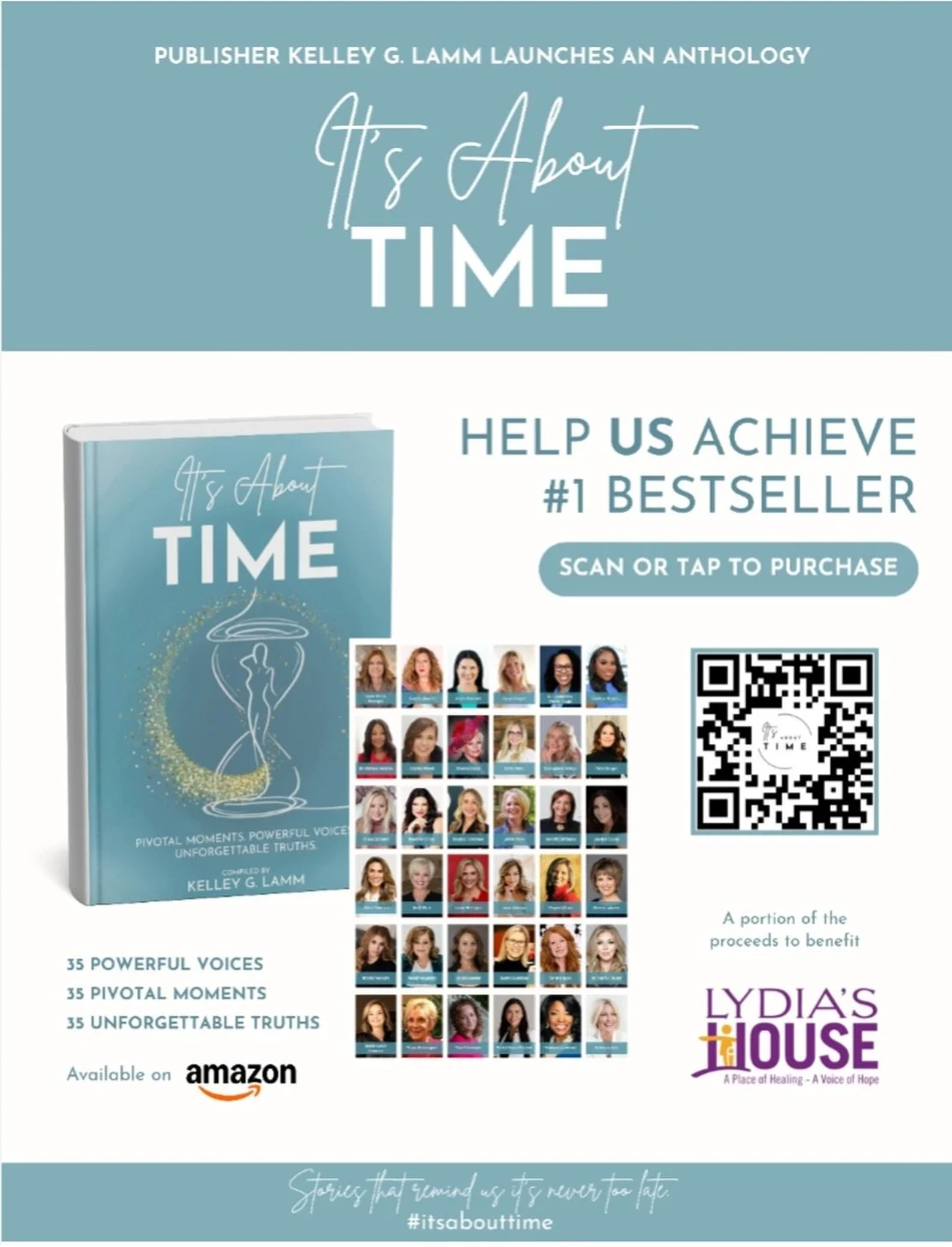 ✨ It&rsquo;s ABOUT TIME is officially LIVE on Amazon! ORDER NOW by scanning the QR Code or click this link: 
https://www.amazon.com/dp/B0GDRW9LJD

This book carries powerful stories, brave voices, and pivotal moments from women who chose courage over