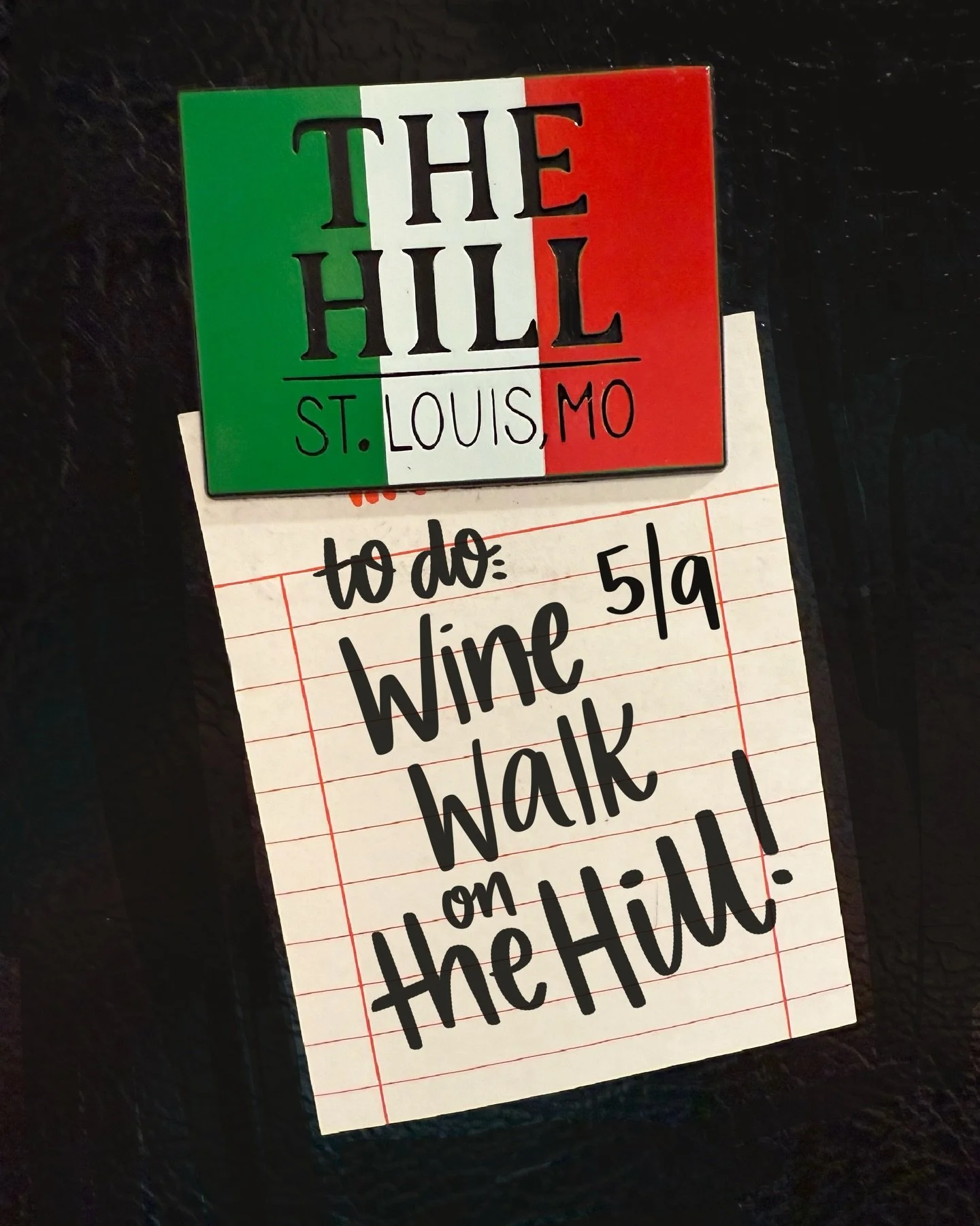 The Wine Walk is happening tomorrow on the Hill! If you&rsquo;re out and about, be sure to stop by and support the Hill Neighborhood Center: @thehillstl2000 Shop this 3D molded magnet and more! 🍷🇮🇹 

They&rsquo;re open 10am-3pm
&bull;
&bull;
&bull