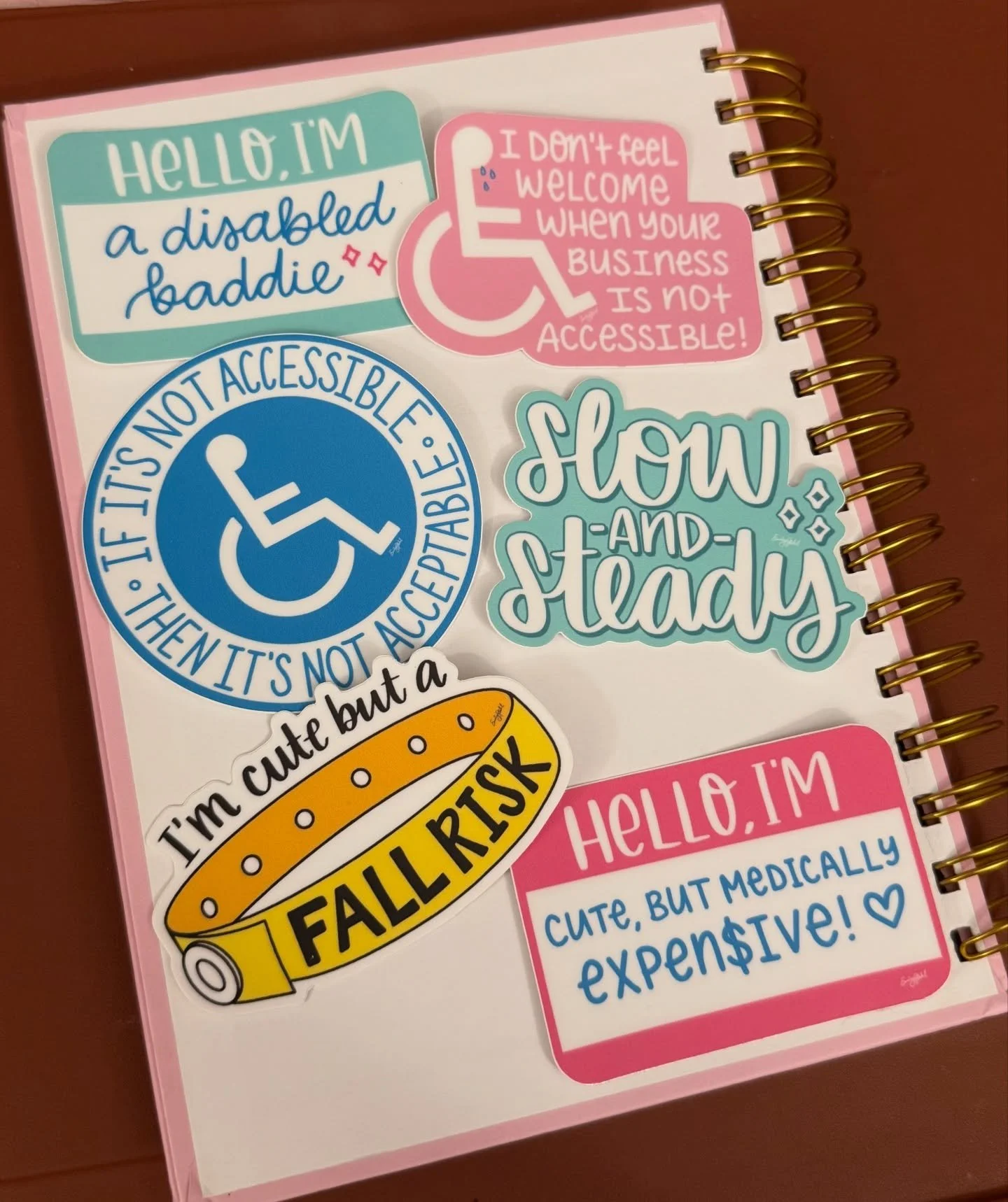 ♿️ July is Disability Pride Month, so it feels like the perfect time to reshare my Roll Model Collection! 💖 What started as a few sticker ideas has grown into a collection that&rsquo;s incredibly meaningful and I have big dreams of expanding it beyo