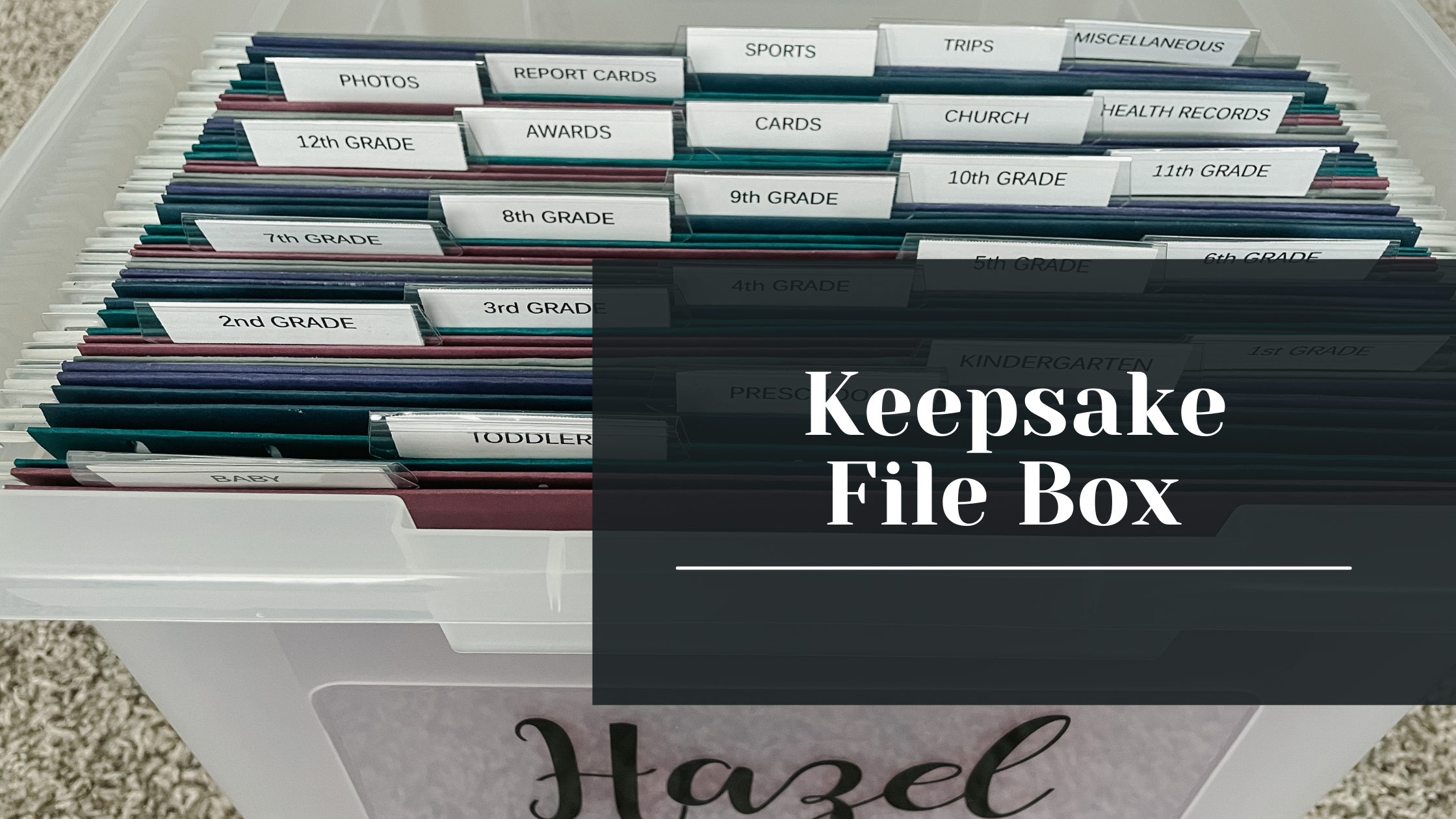 Keepsake File Box