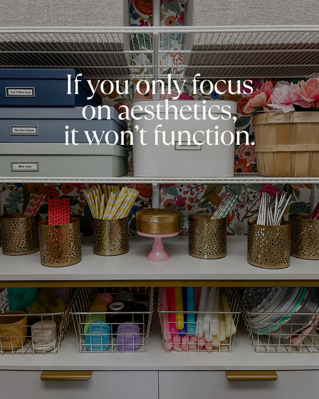 Aesthetics won't function