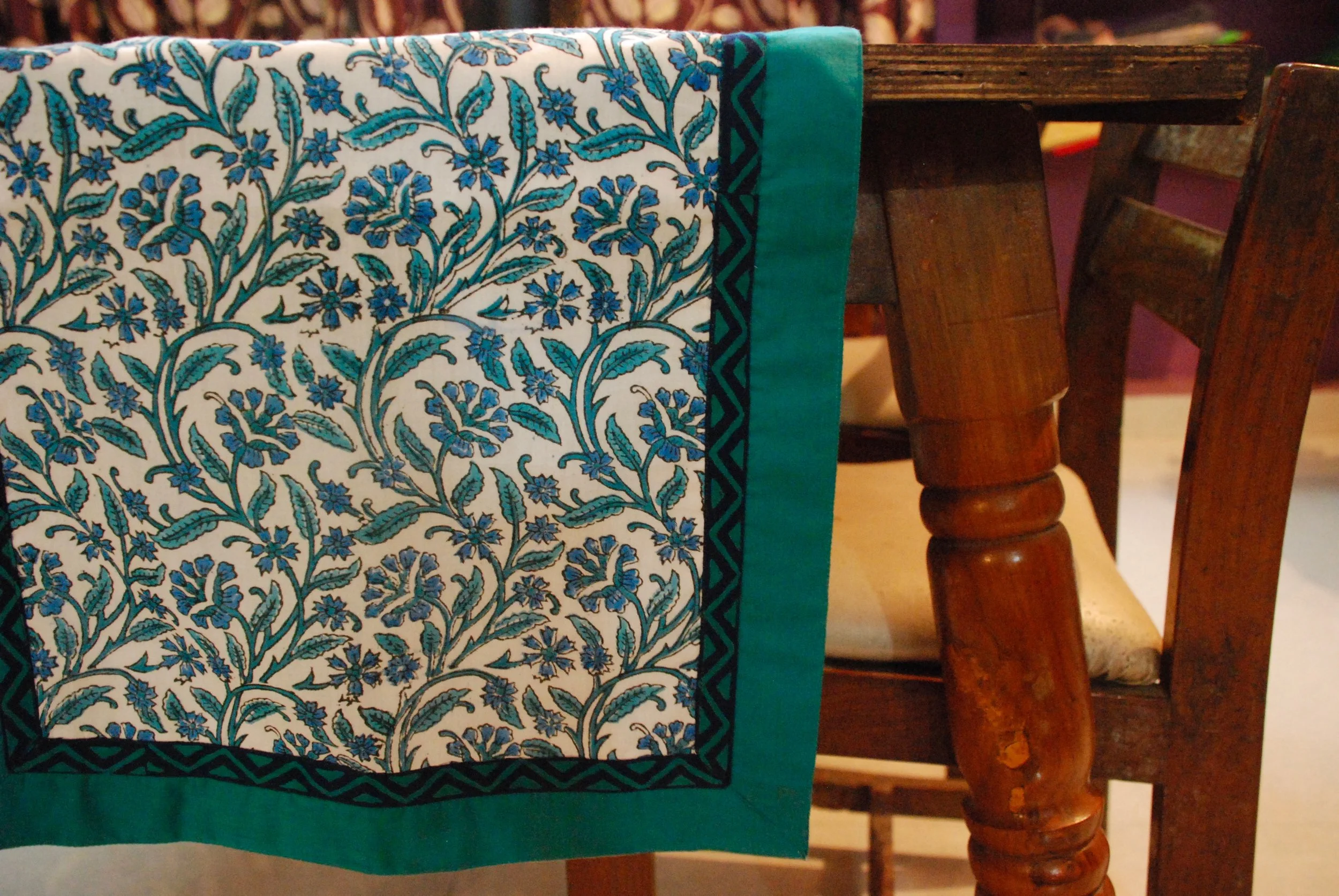 Ethnic cotton table runner 