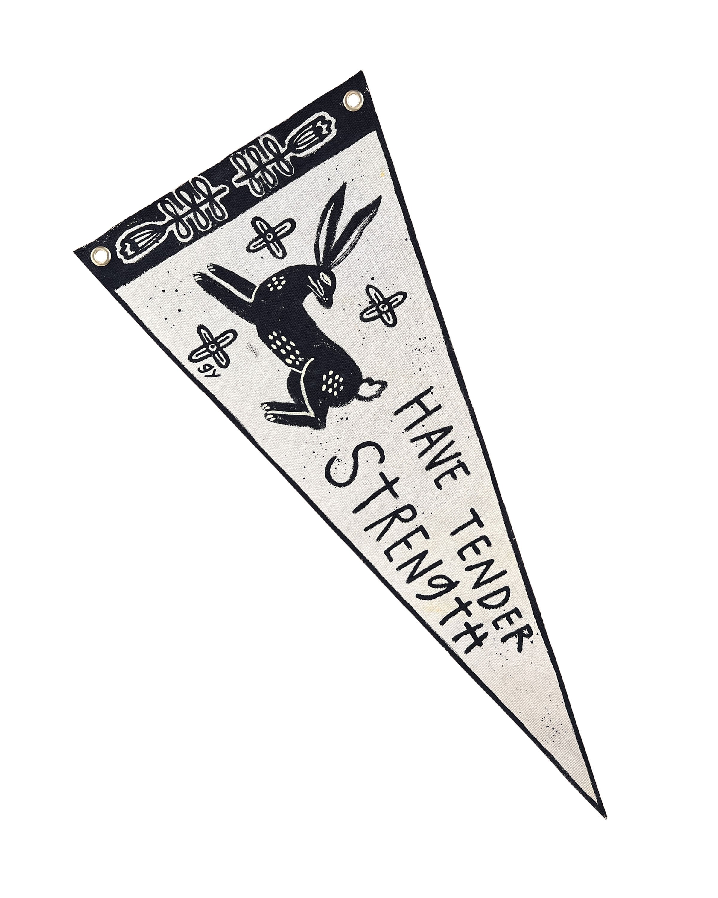 Have Tender Strength Bunny Pennant