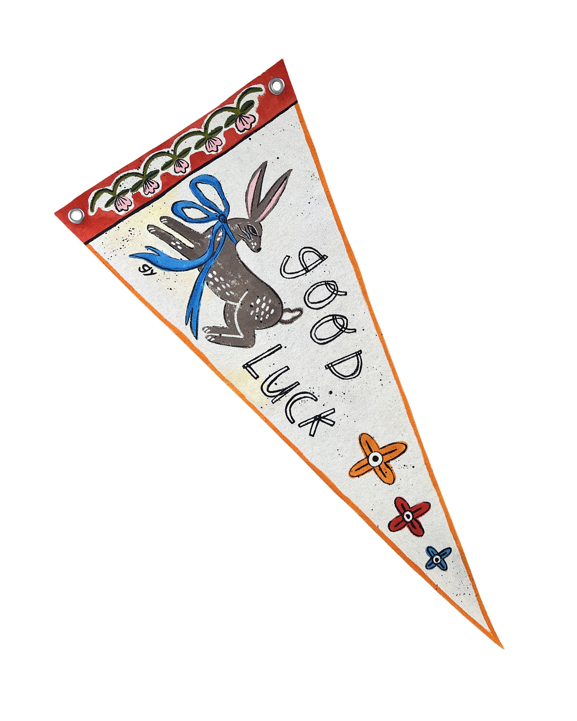 Good Luck Bunny Pennant