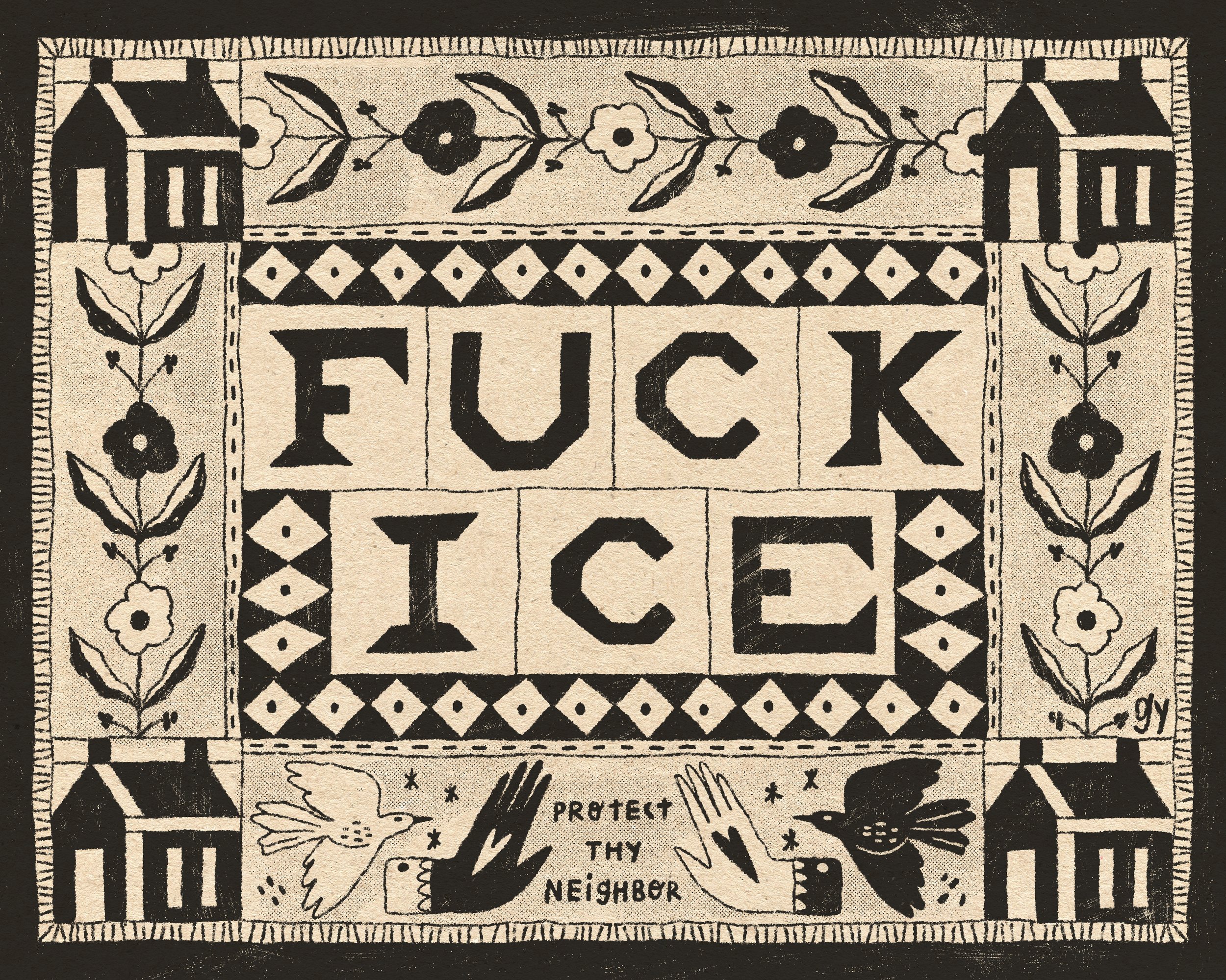 Protect Thy Neighbor Sticker