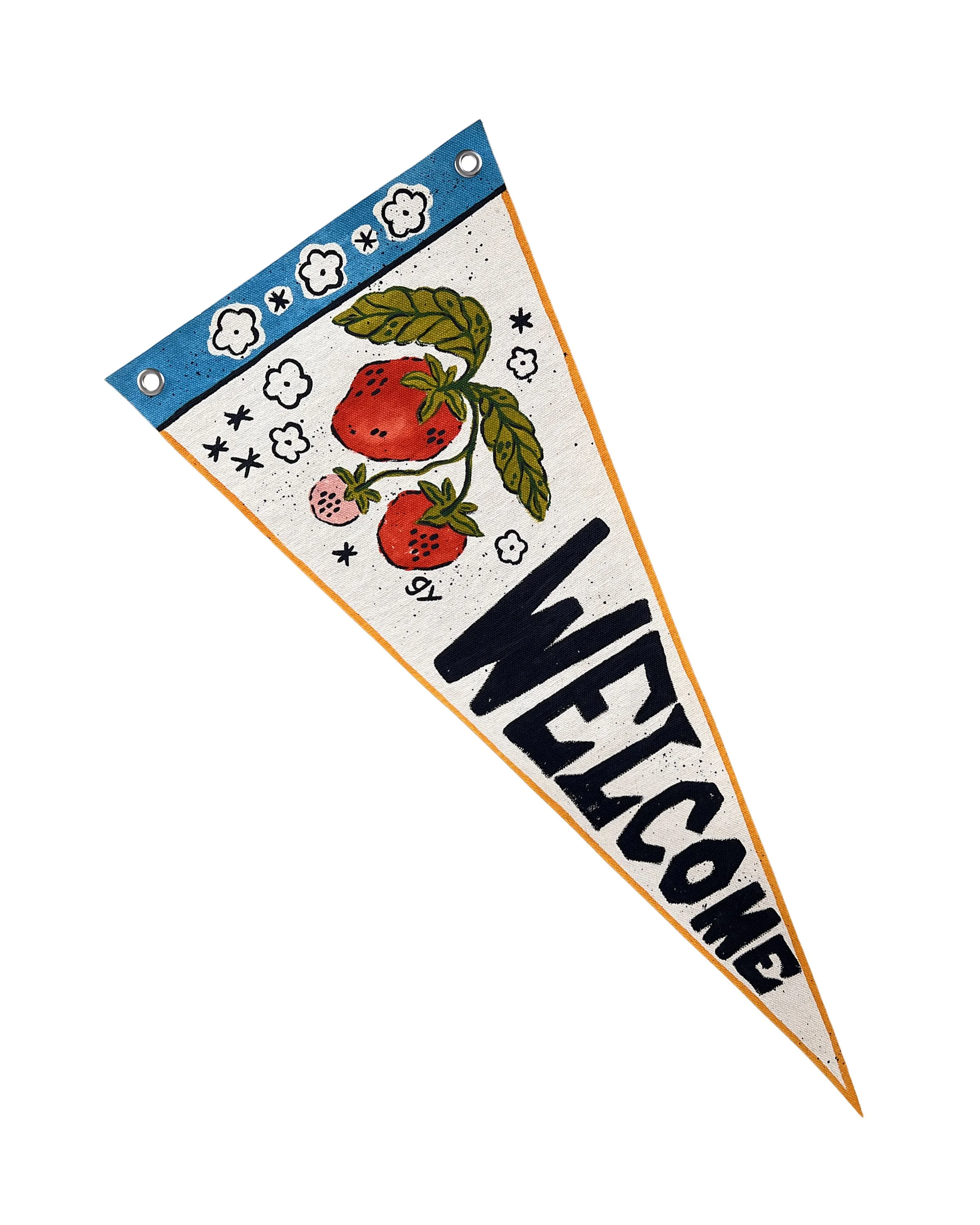 Strawberry Welcome Pennant