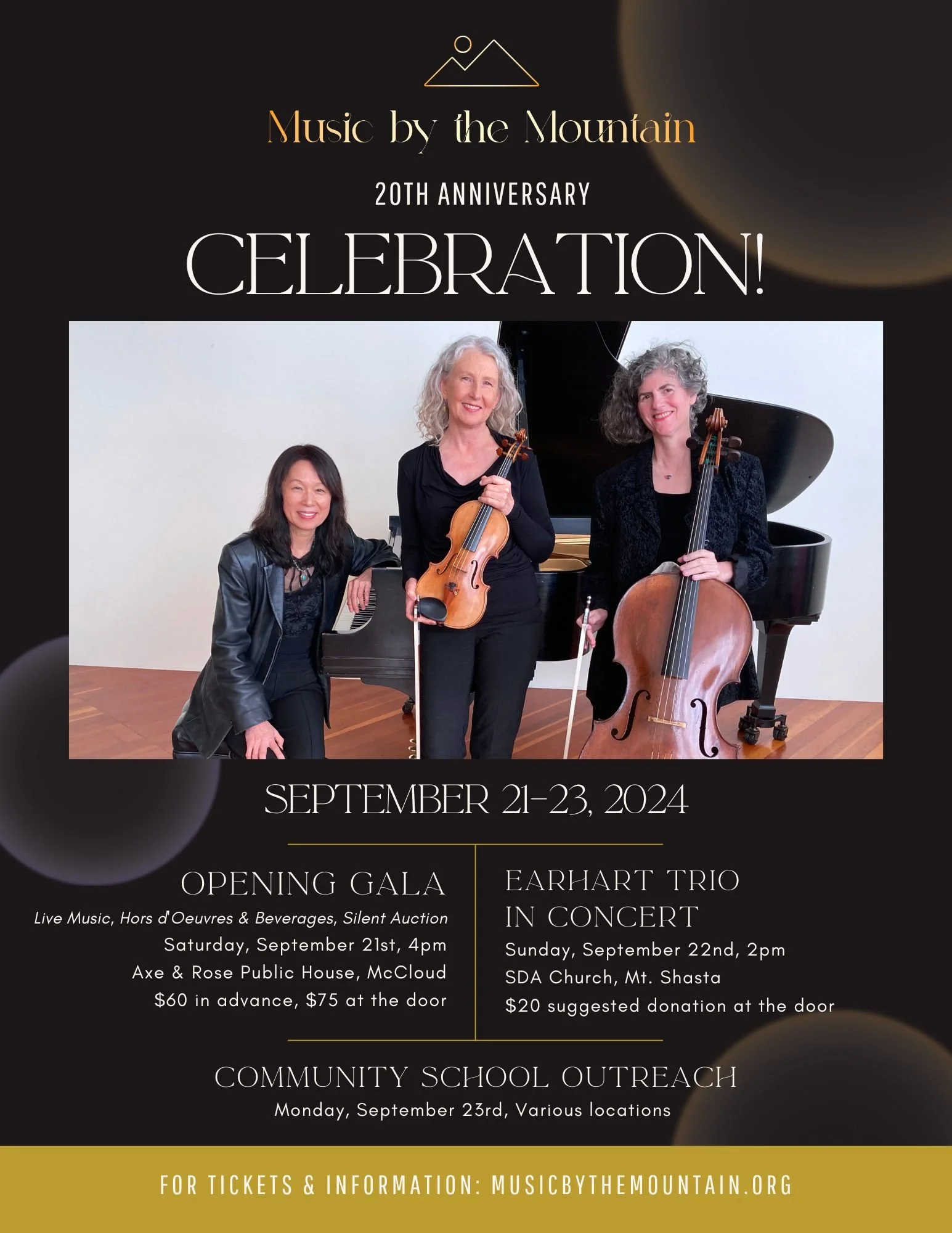 Earhart Trio in on tour in Shasta