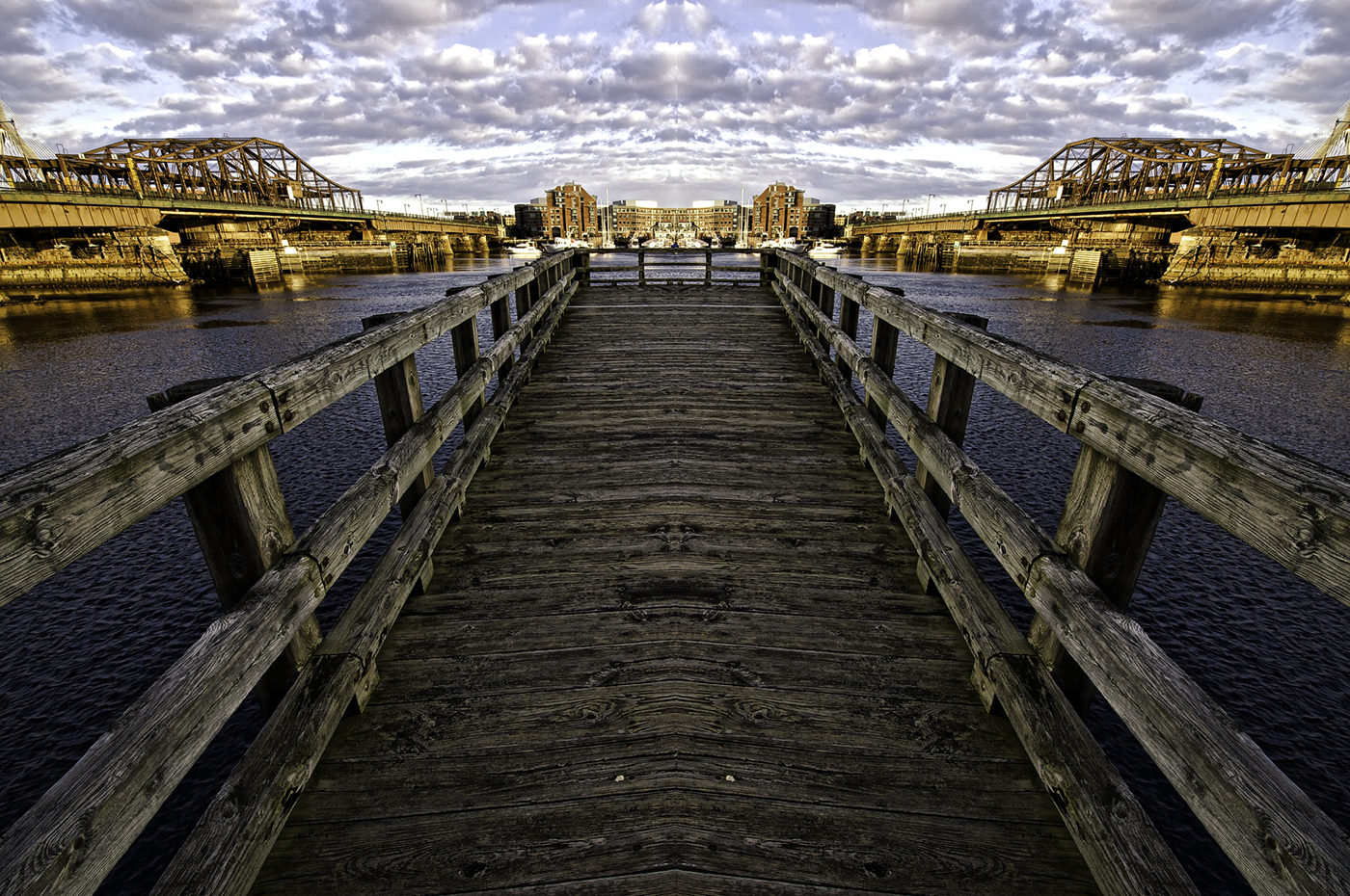  Boston Harbor ( split shot)