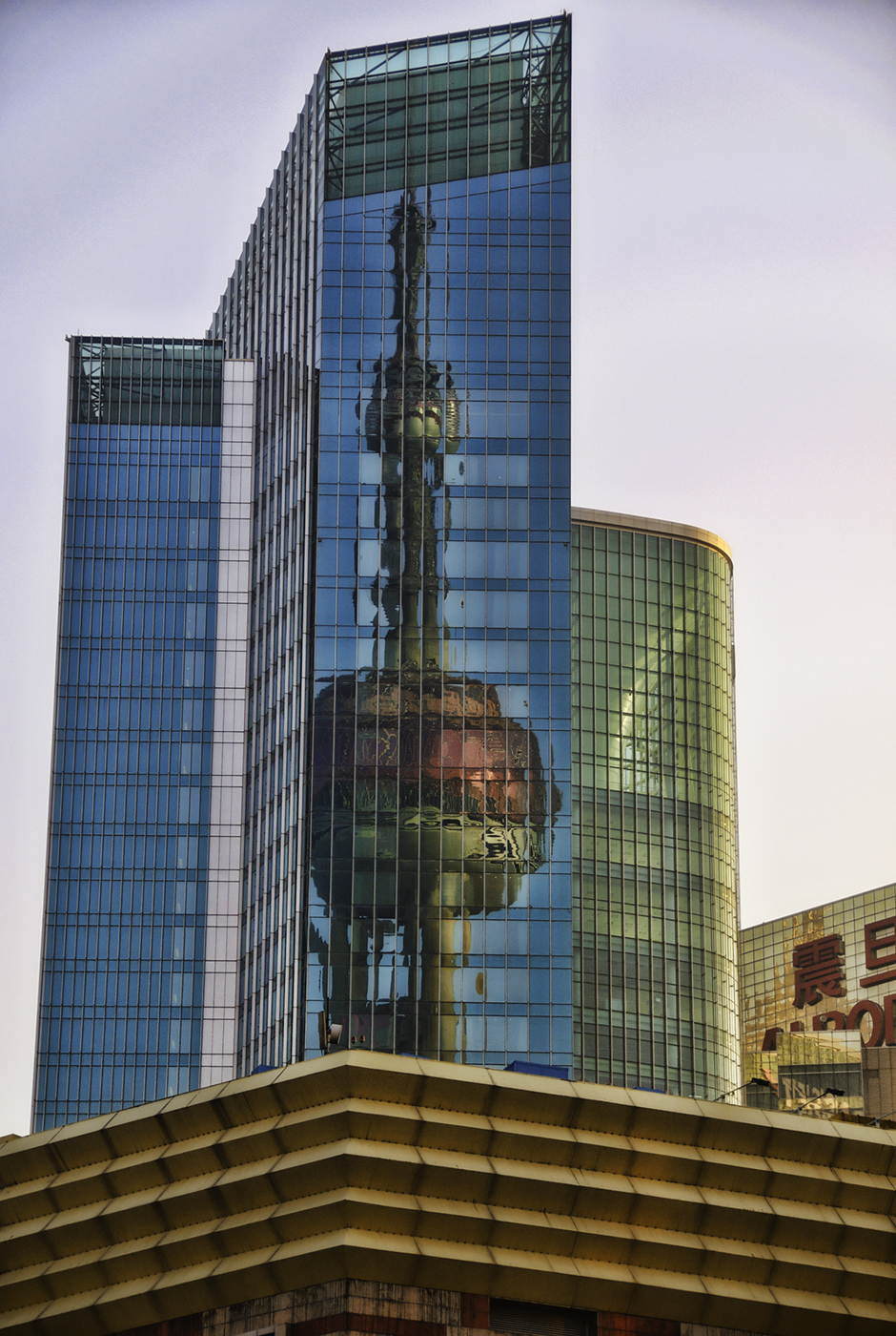 Pearl Tower Reflection