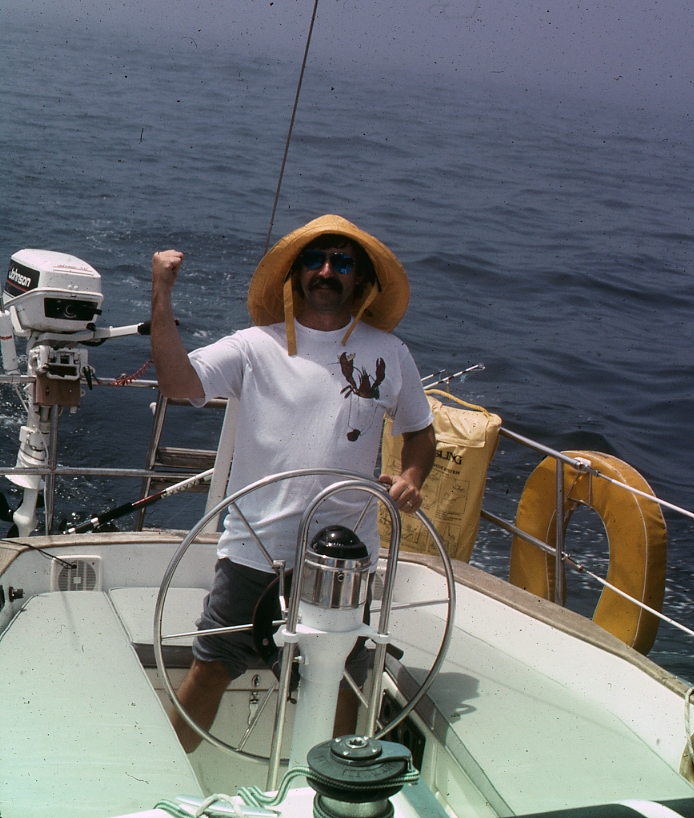 We set off from Hilton Head N Carolina where I kept the boat in the winters. Took 8 days to sail back to Boston, Ma. Called in at Norfolk, Virginia and Montauk, NY before making landfall in Cape Cod, Ma.
