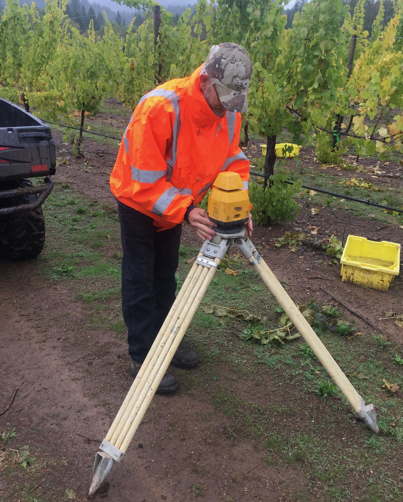 Eventually the Surveyers came in and started to layout the land.