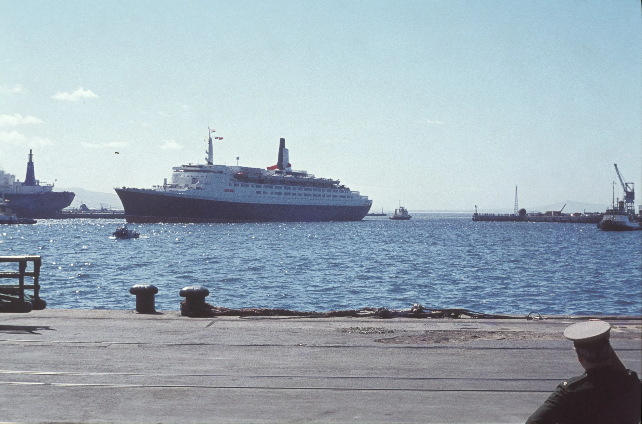 QE2 Docking while we were there.