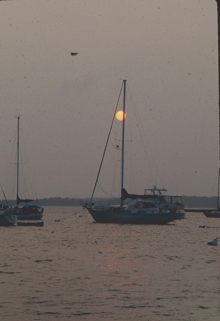 Anchored at Montauk NY after a 7 day sail from S Carolina.