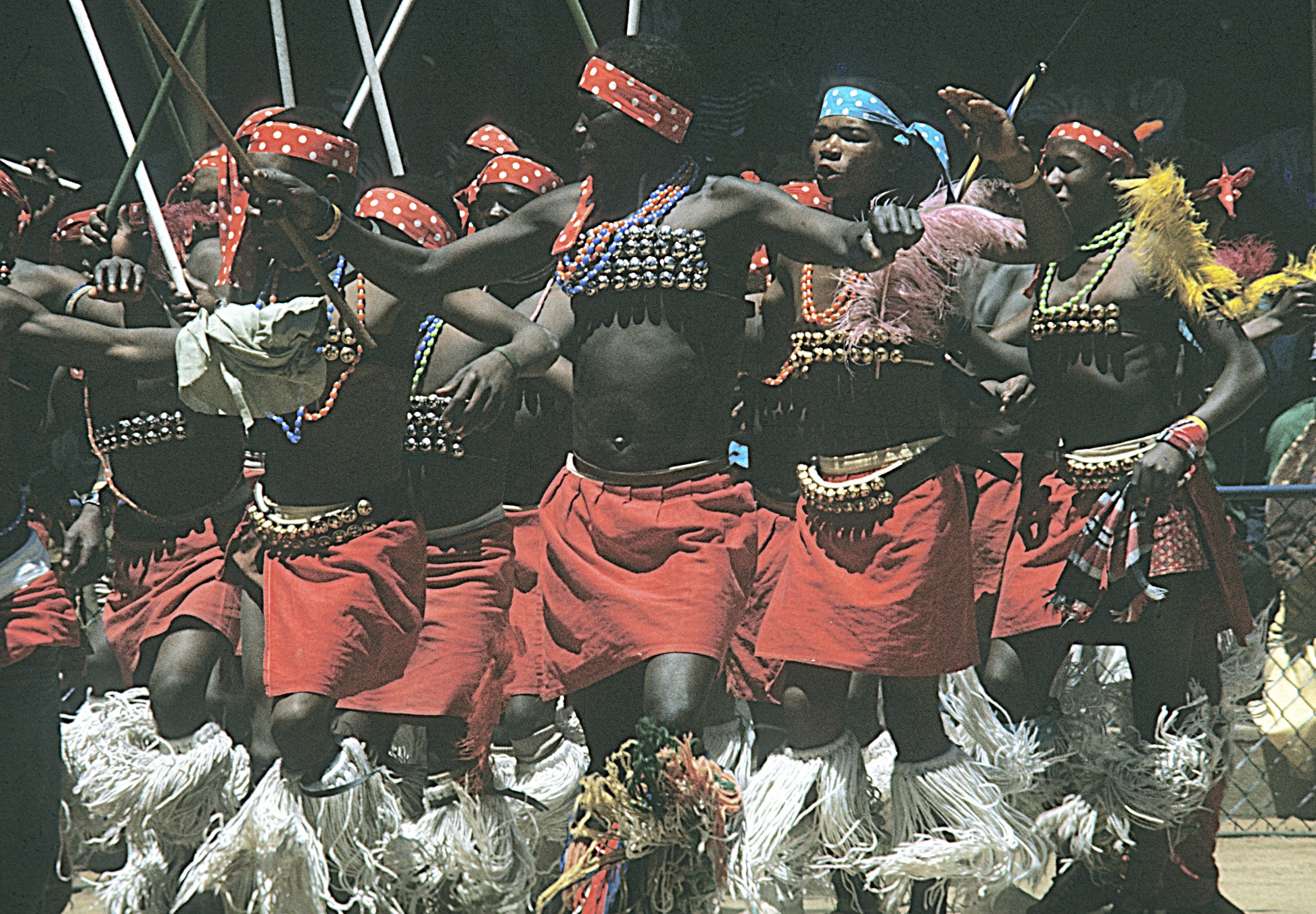 Zulus dancing at the local Gold Mine. Click HERE to see The Mine Dance page.