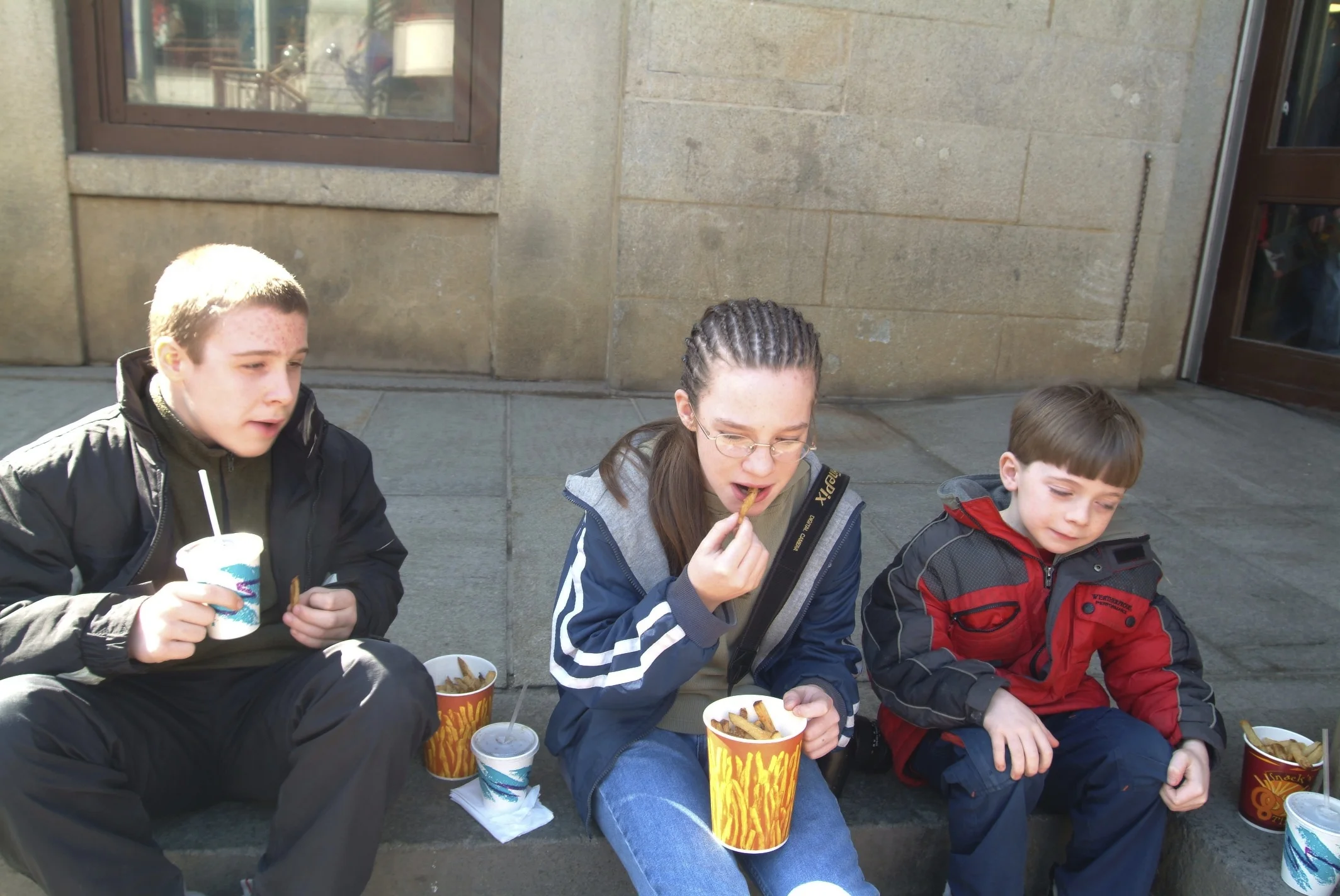 Munching at Faneuil Hall Boston