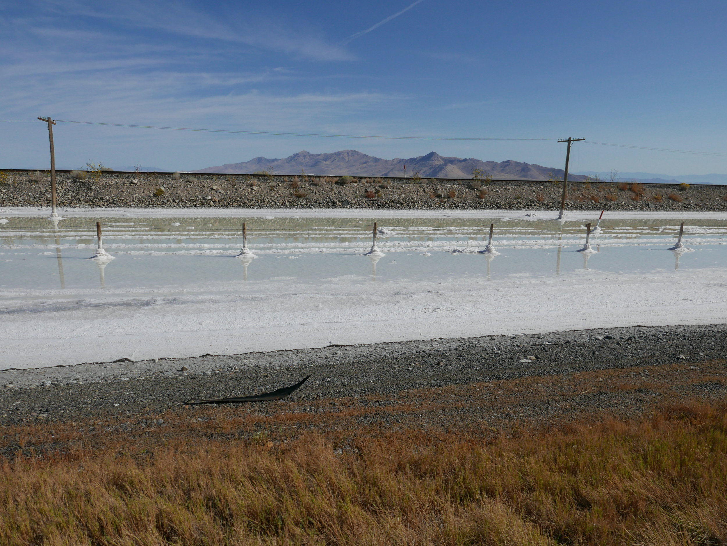 As you drive away you will see salt on the roads for miles.